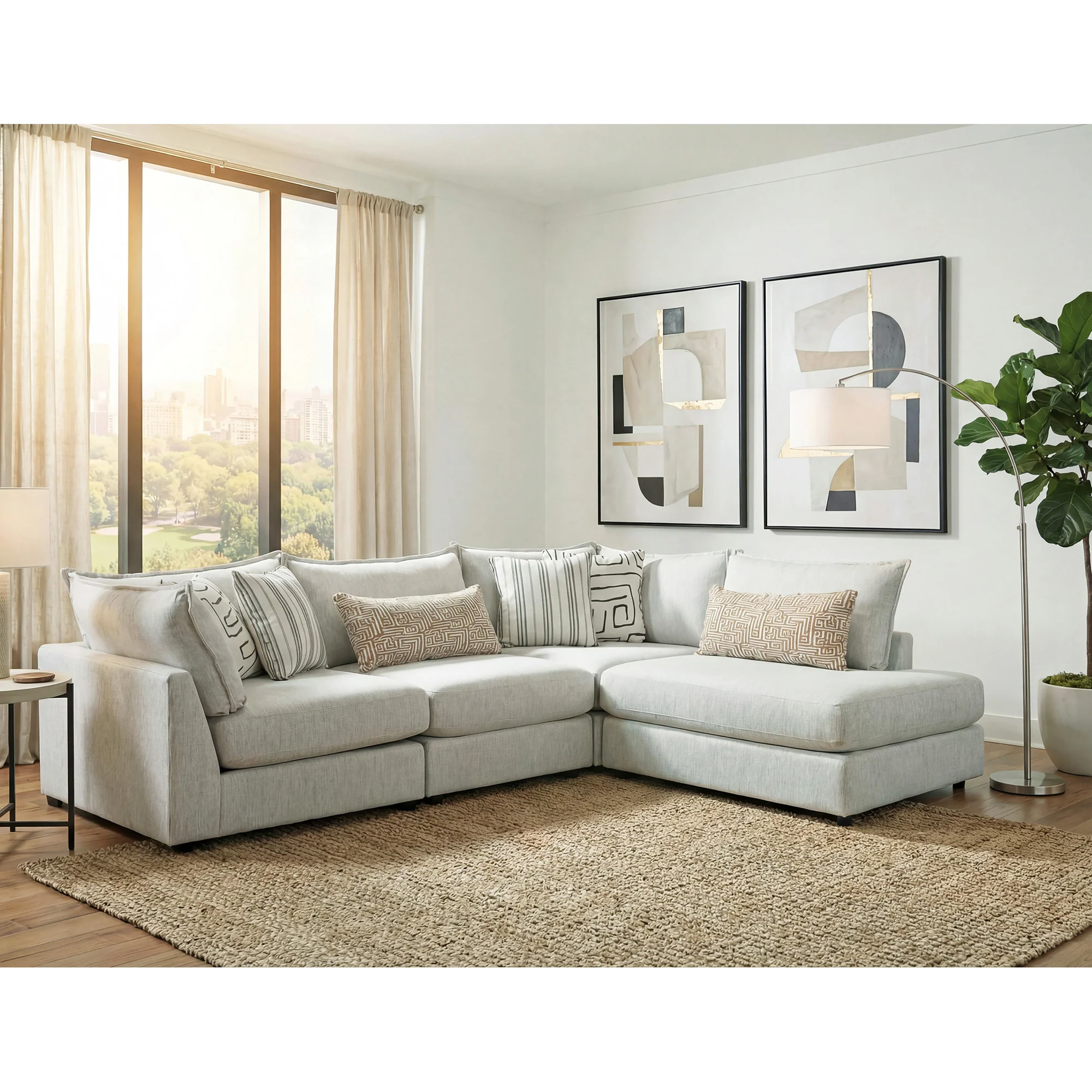 Floza 4 Piece Sectional - Image 3