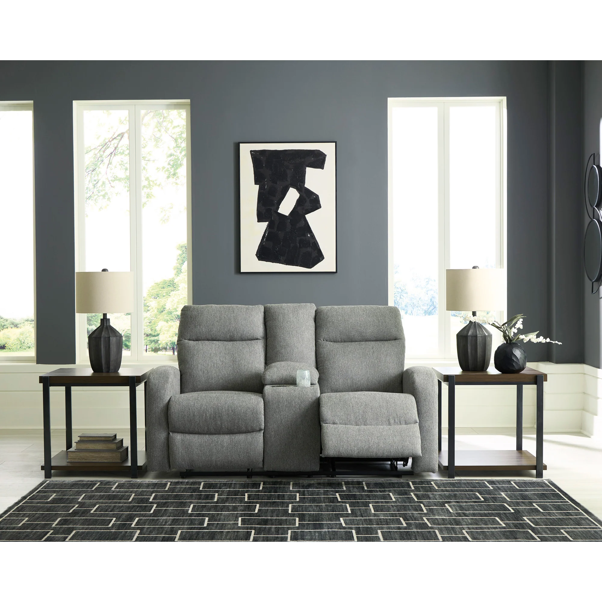 Gauntlet Reclining Console Loveseat - Image 3