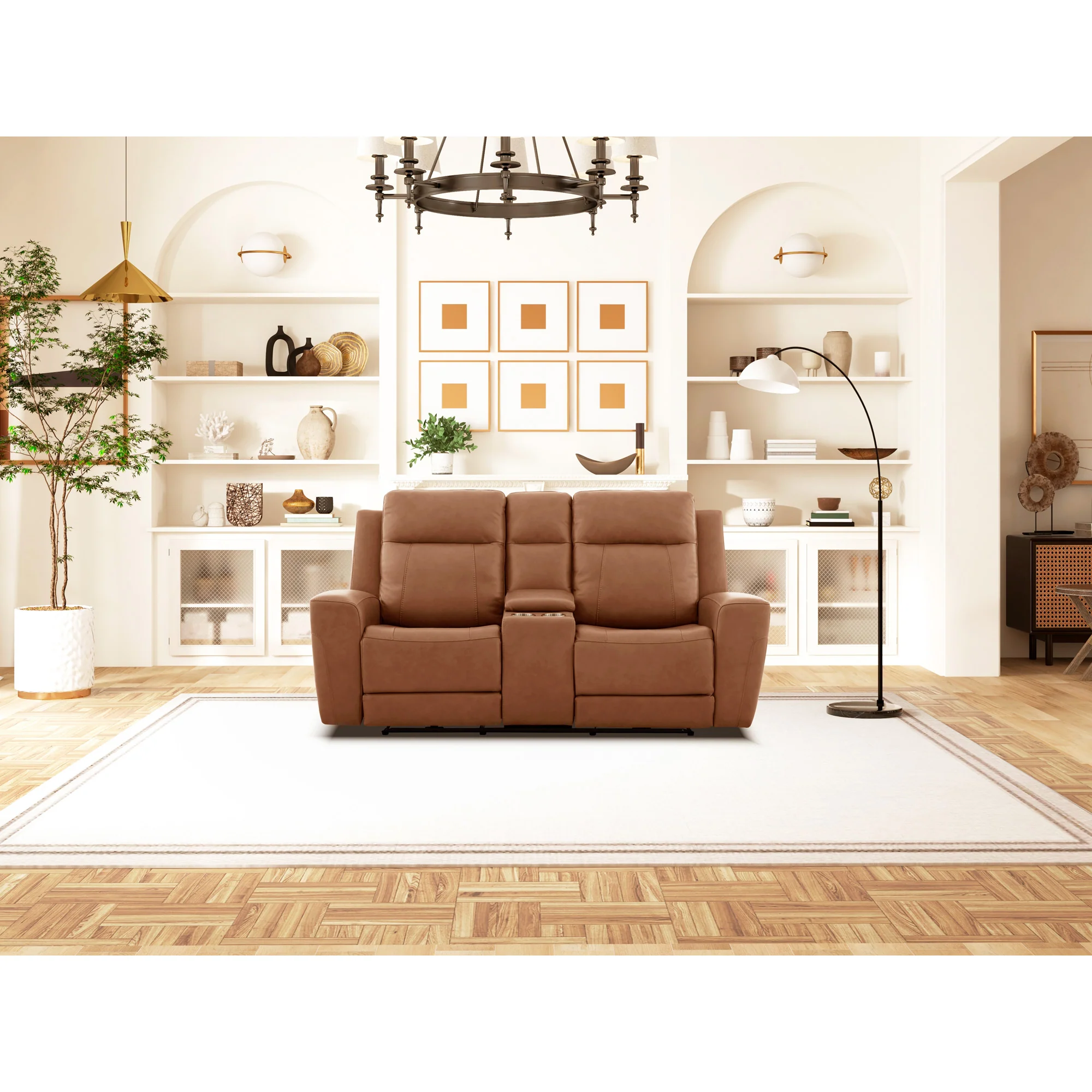 Gavin Dual Power Console Reclining Loveseat - Image 8
