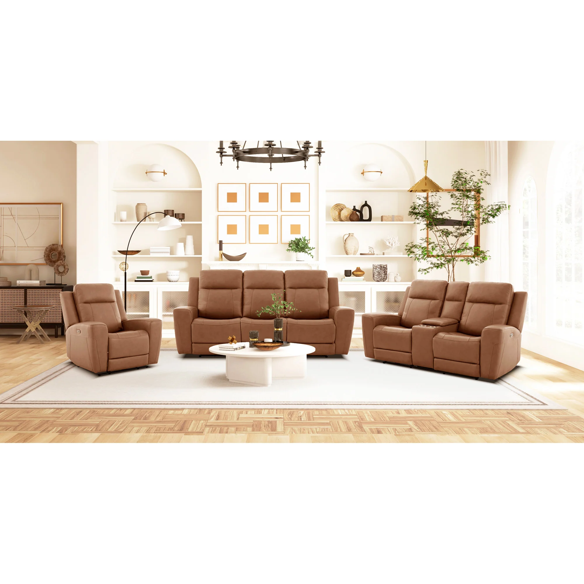 Gavin Dual Power Console Reclining Loveseat - Image 9