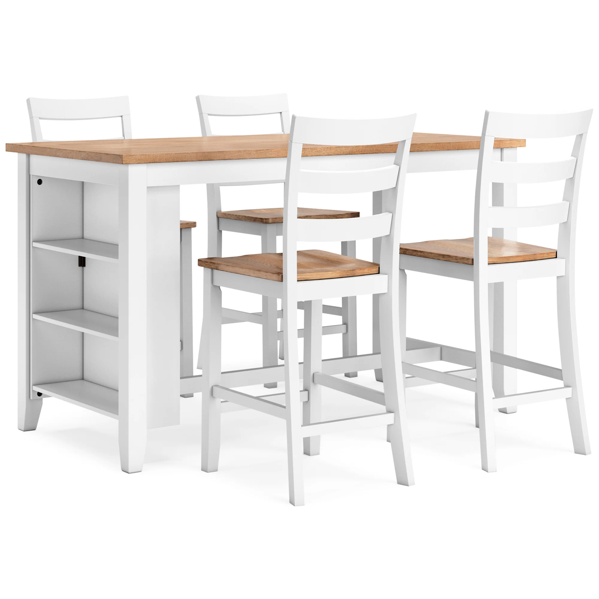 Gesthaven 5 Piece Rectangular Counter Dining Set - Image 4