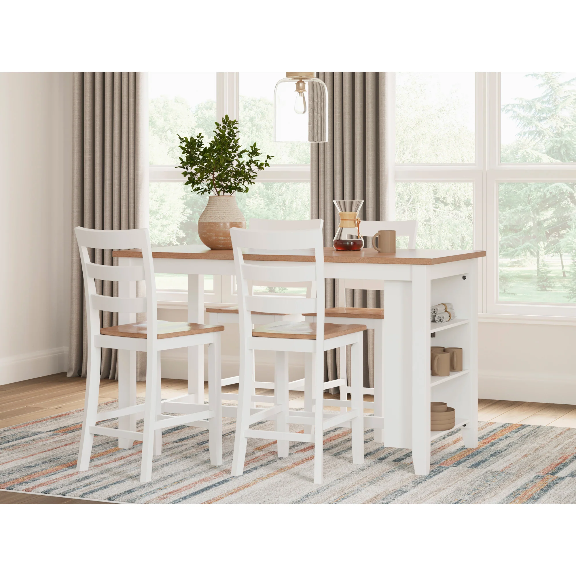 Gesthaven 5 Piece Rectangular Counter Dining Set - Image 5