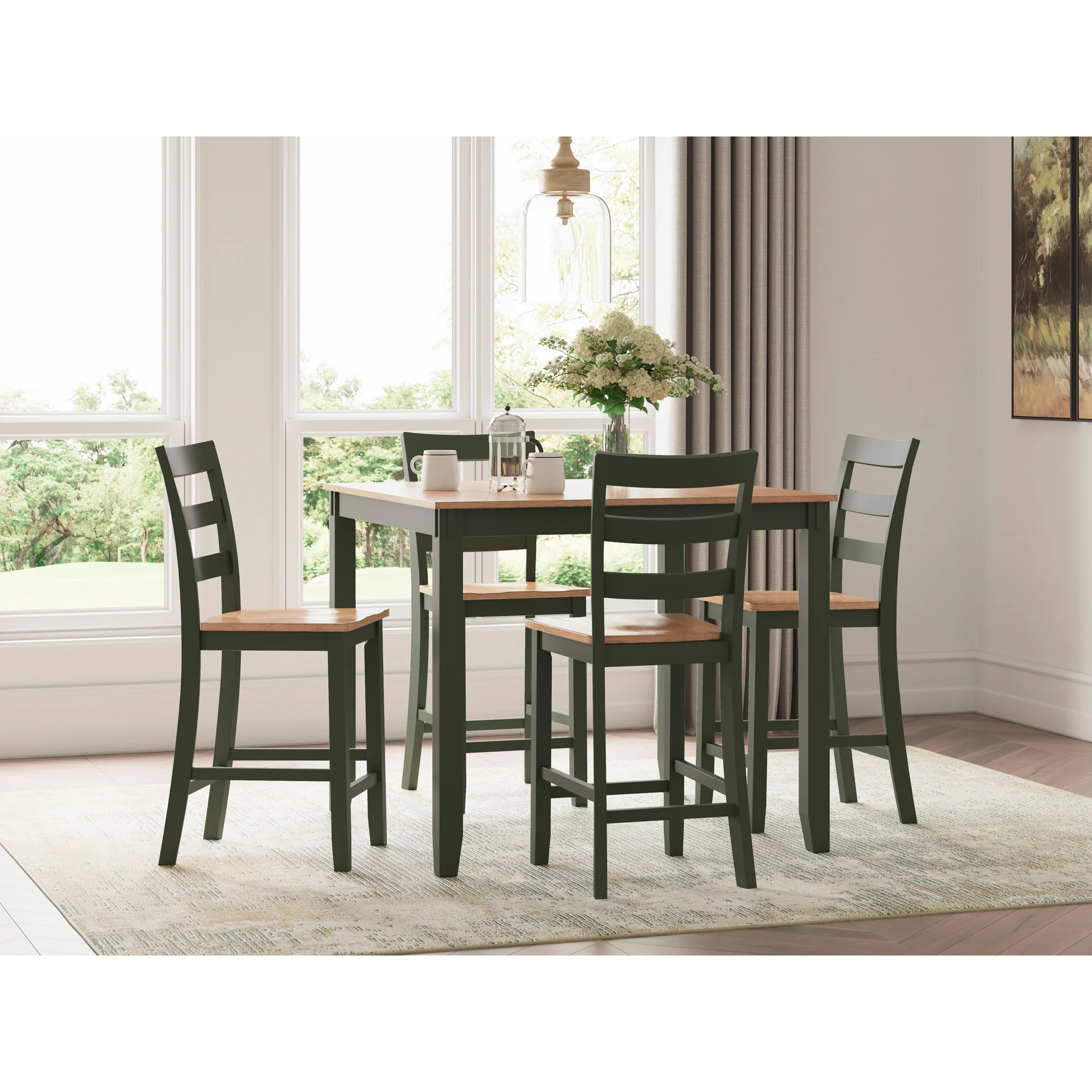 Gesthaven 5 Piece Square Counter Dining Set - Image 15