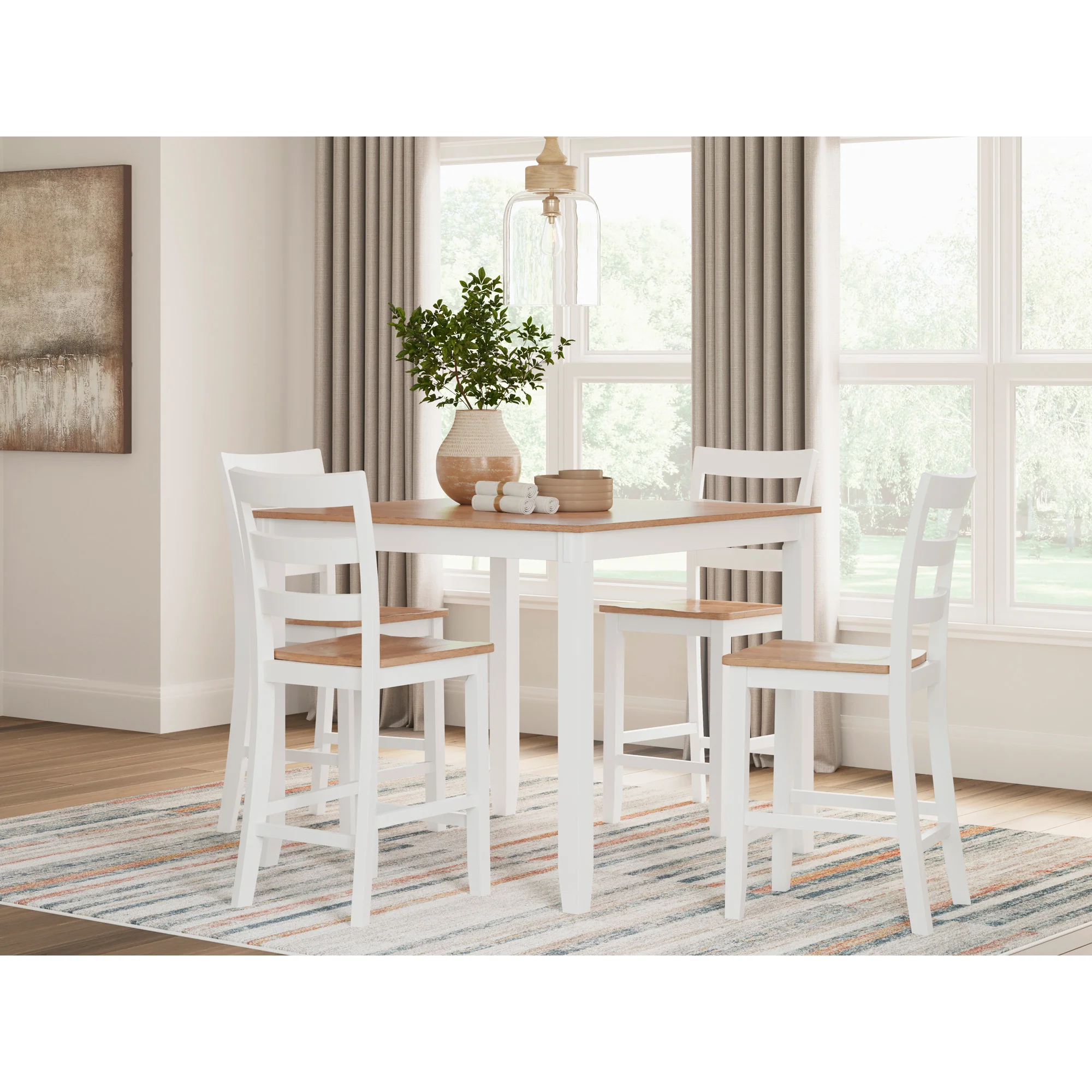 Gesthaven 5 Piece Square Counter Dining Set - Image 3
