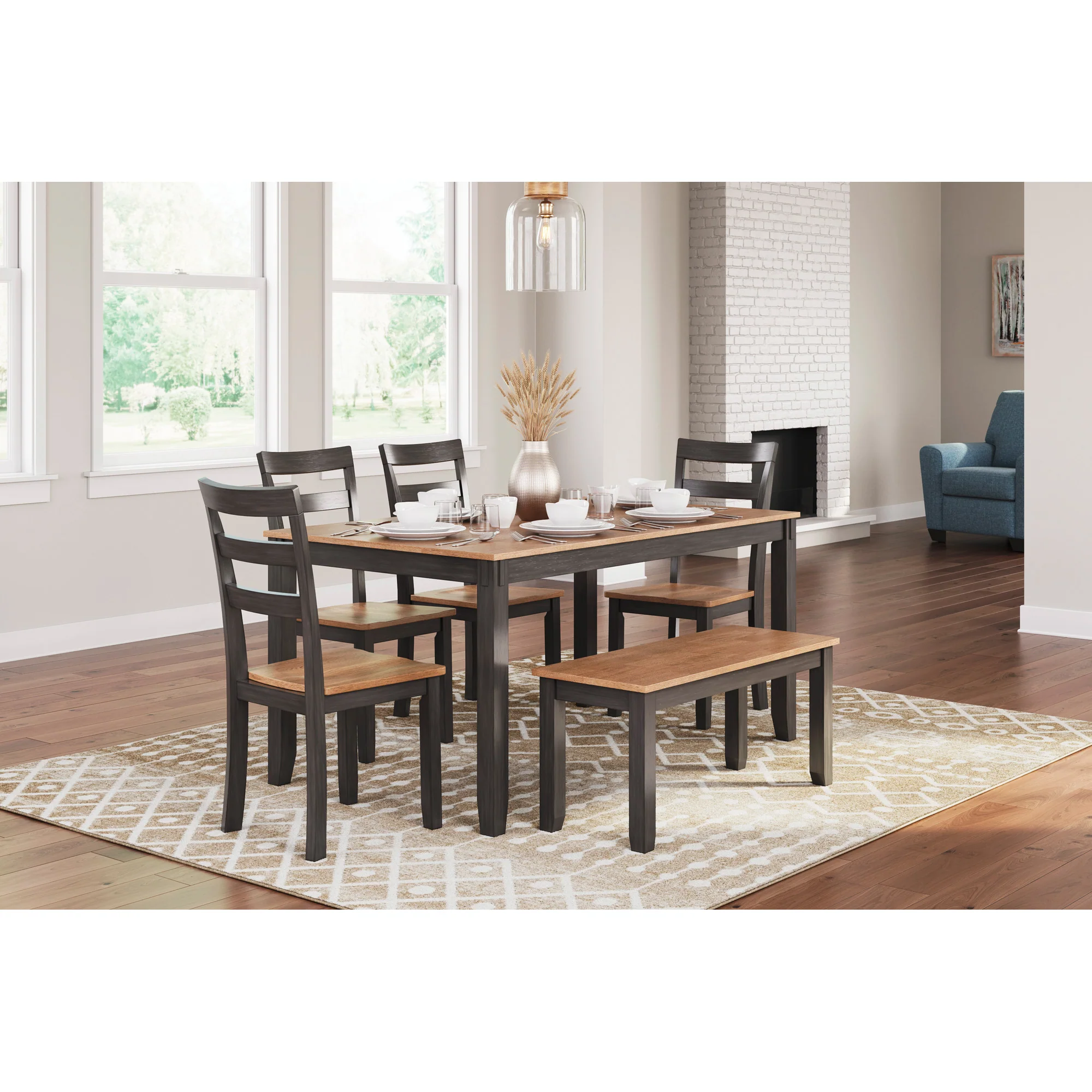 Gesthaven 6 Piece Rectangular Dining Set - Image 3