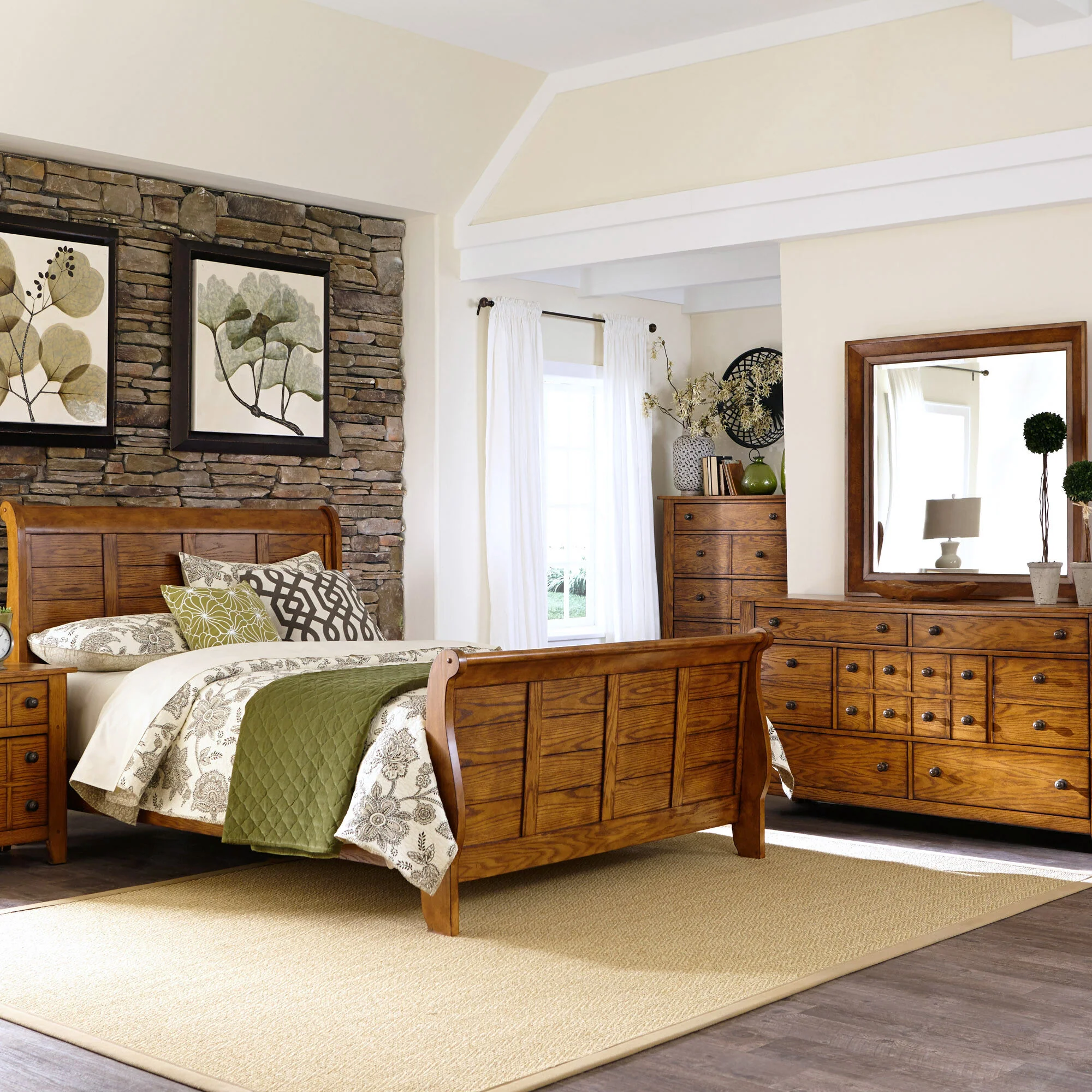 Grandpas Cabin Sleigh Bed - Image 2