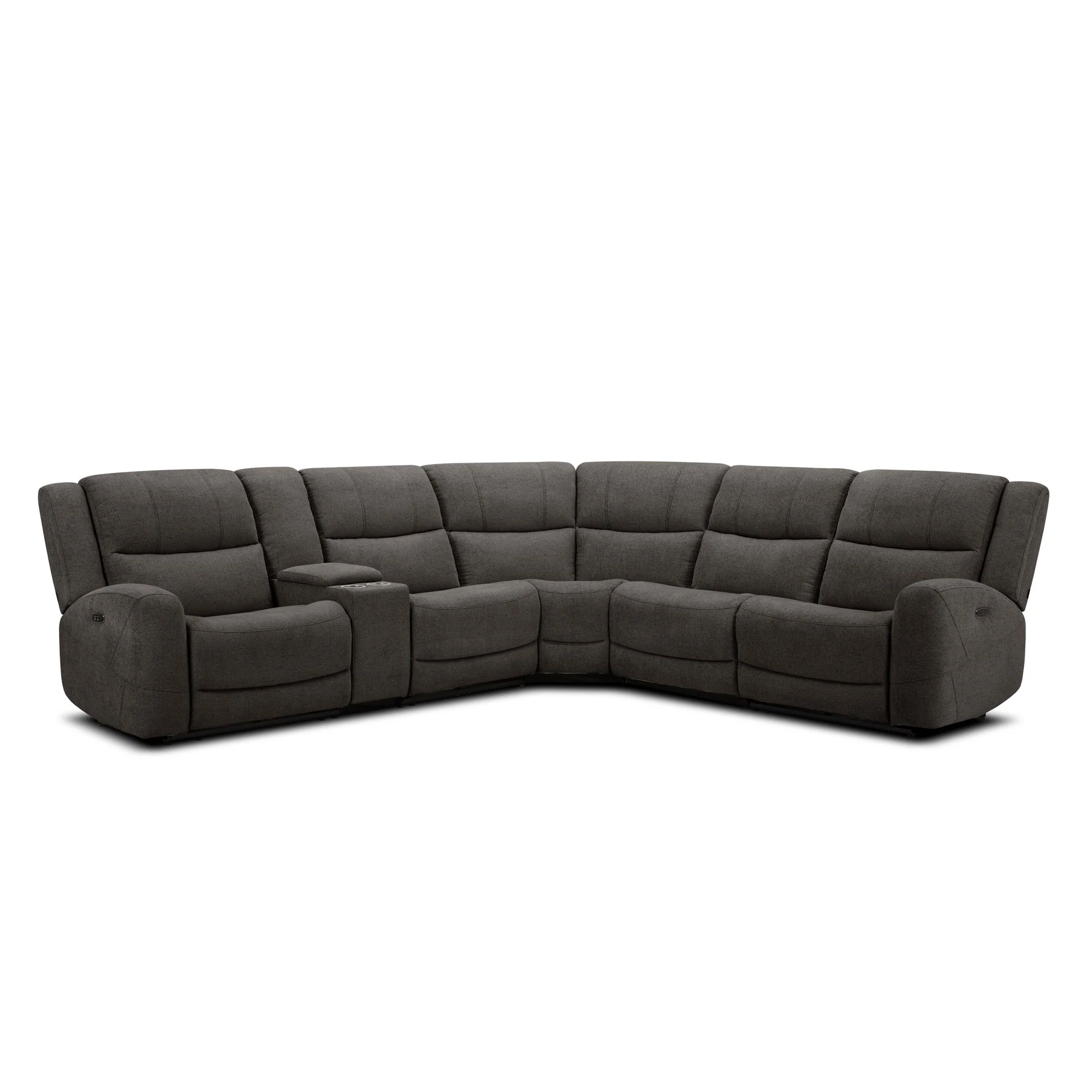 Grayson 6 Piece Sectional with 2 Power Ends and 1 Power Armless - Image 7