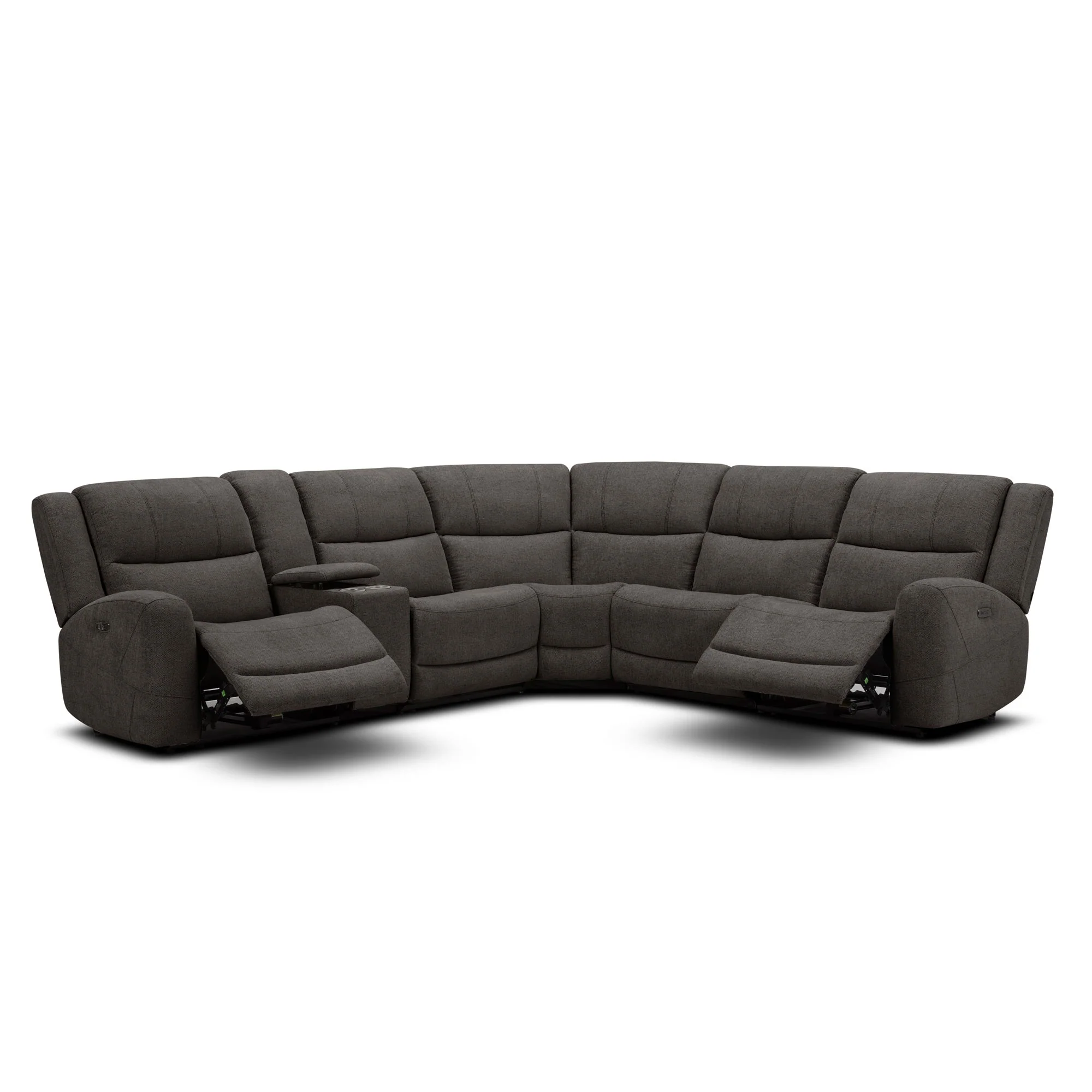 Grayson 6 Piece Sectional with 2 Power Ends and 1 Power Armless - Image 8