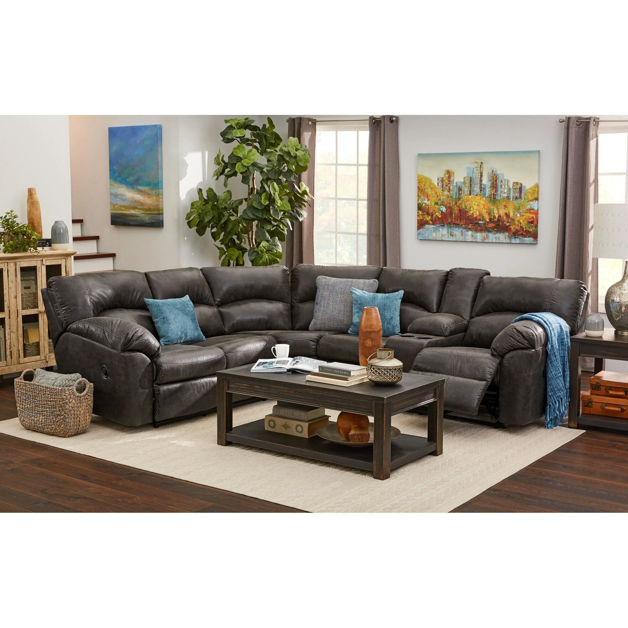 Grover 2 Piece Reclining Sectional - Image 2