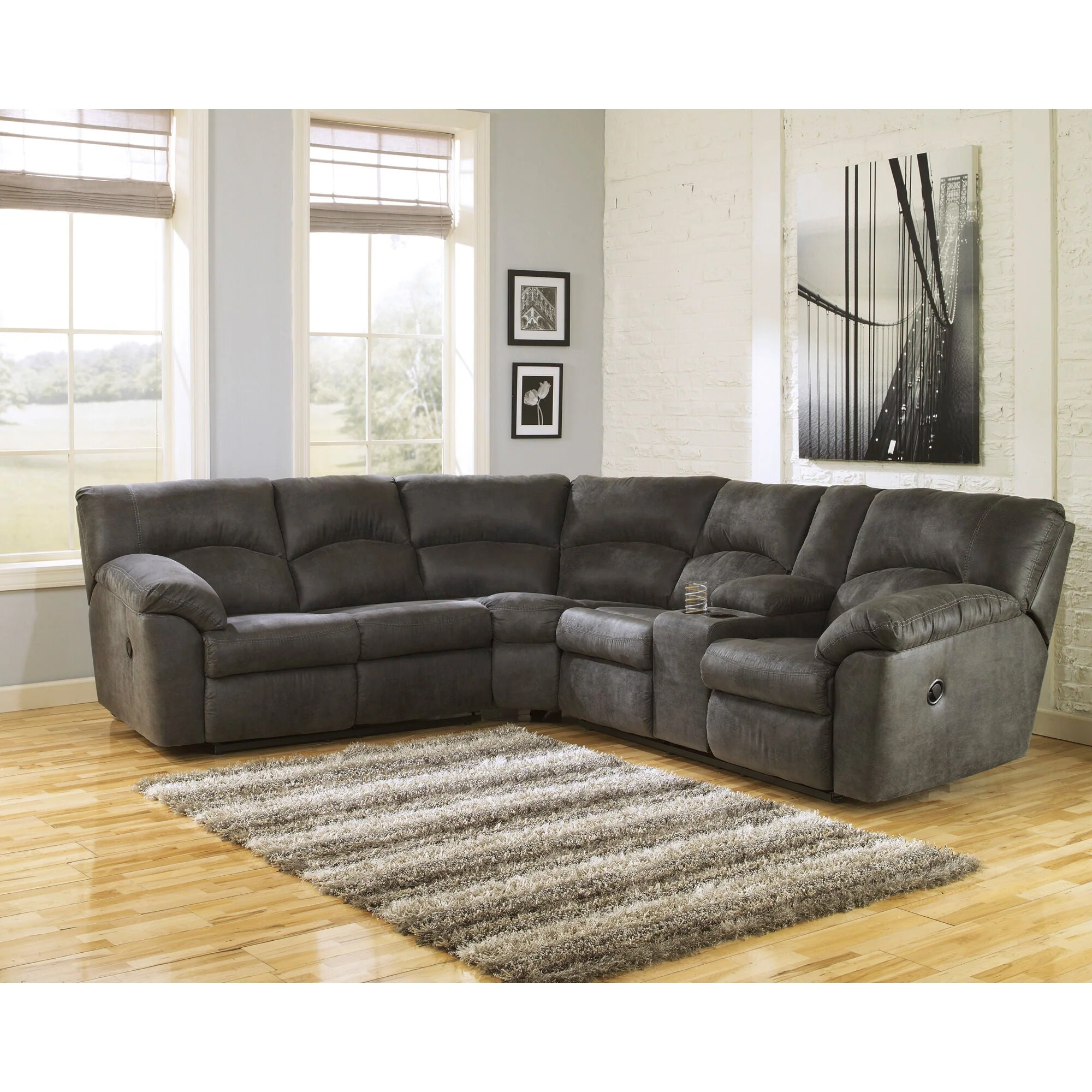 Grover 2 Piece Reclining Sectional - Image 3