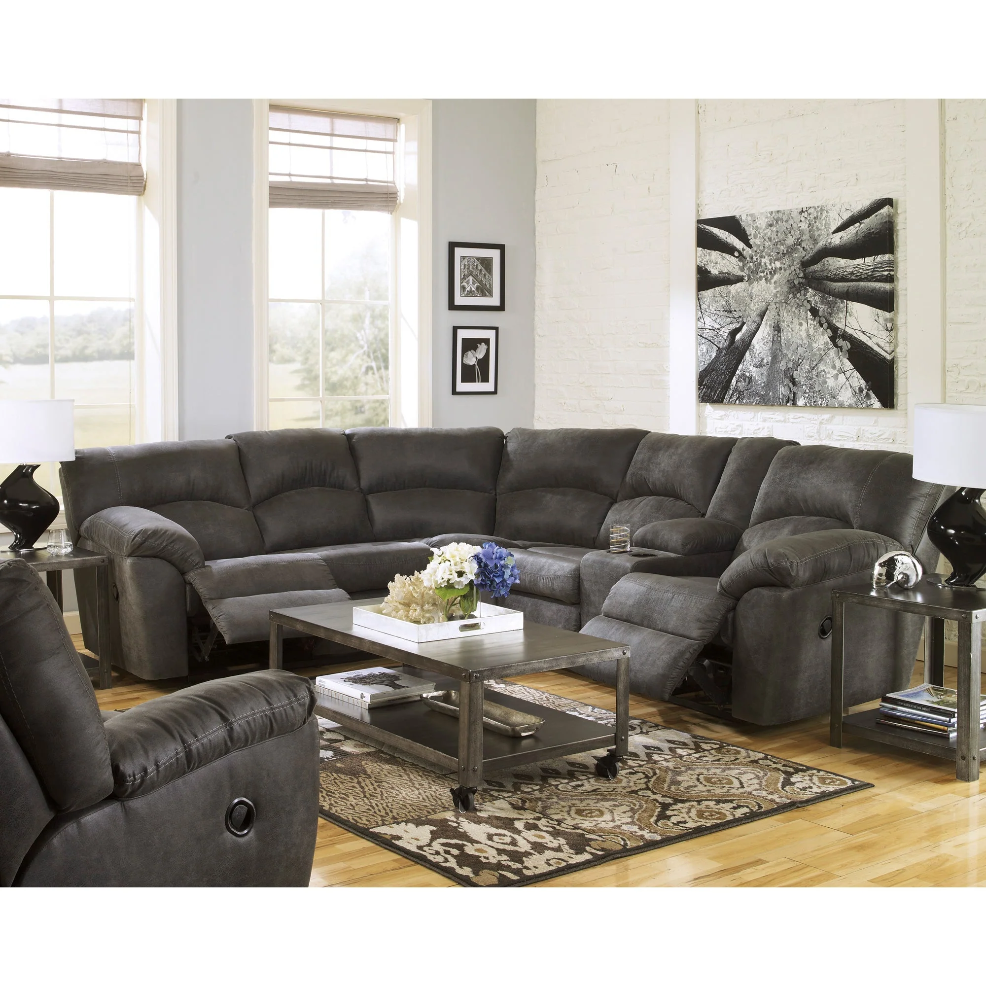 Grover 2 Piece Reclining Sectional - Image 5
