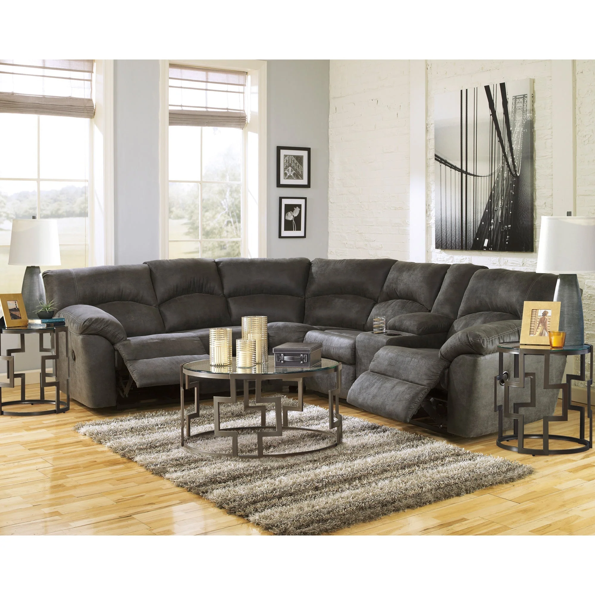 Grover 2 Piece Reclining Sectional - Image 6