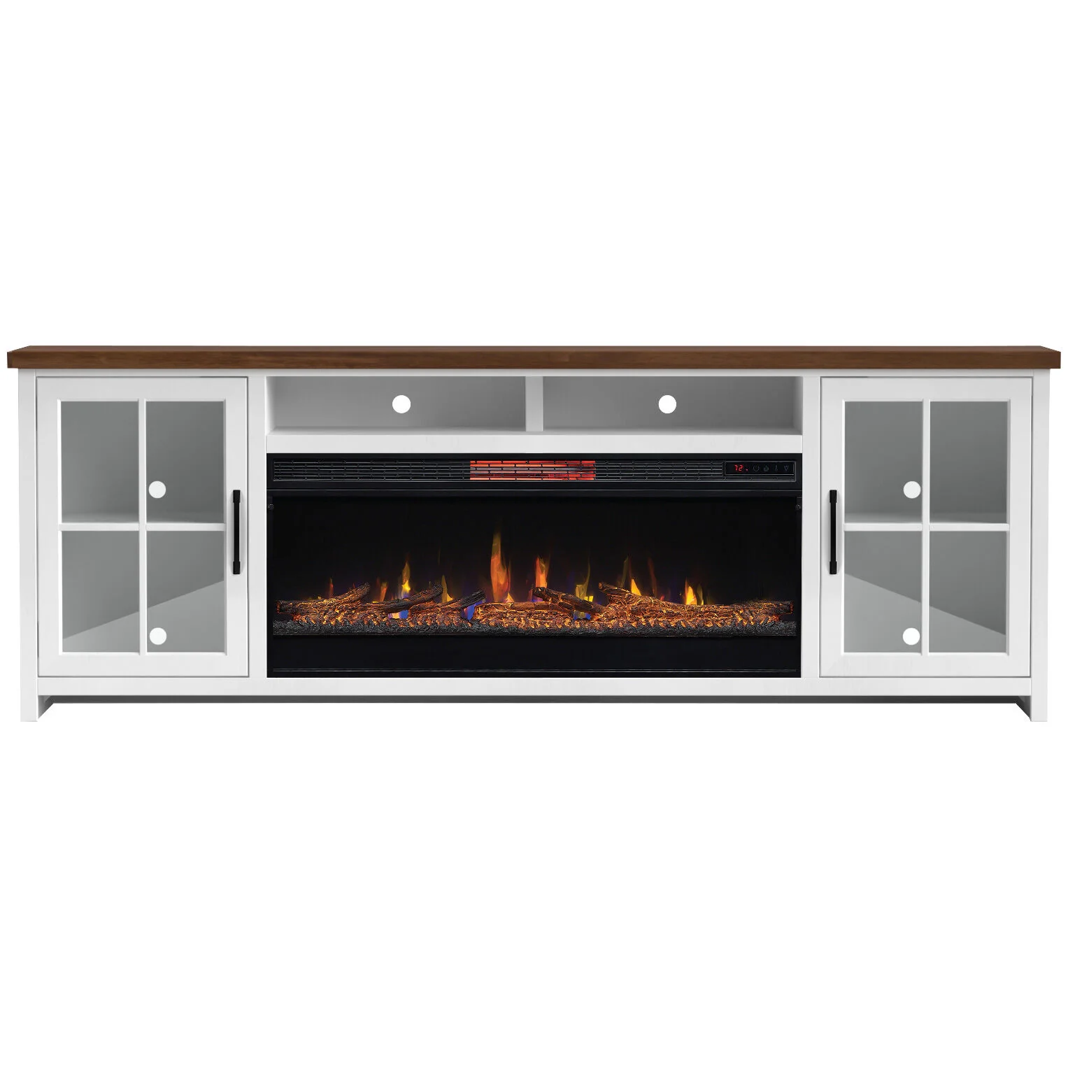 Hampton 88 Inch Fireplace Console