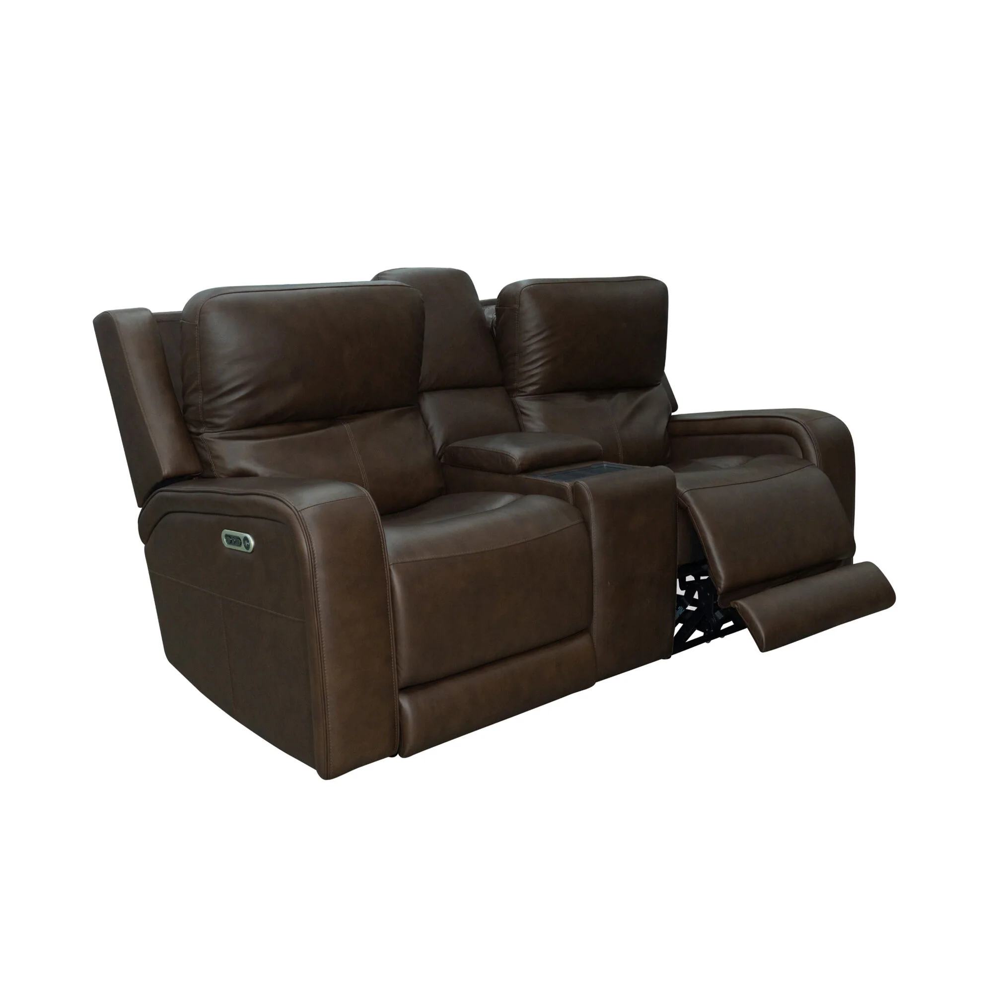 Hayley Power Reclining Console Loveseat with Power Headrests - Image 7