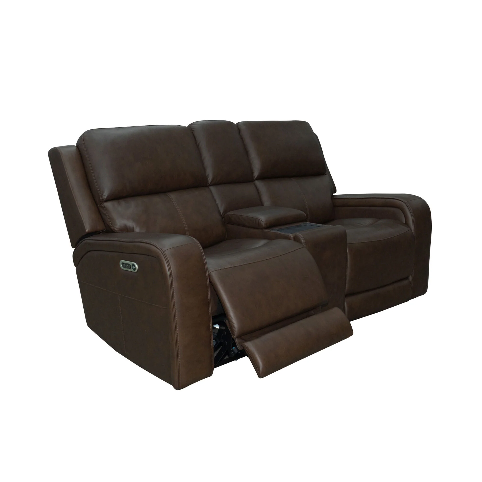 Hayley Power Reclining Console Loveseat with Power Headrests - Image 9