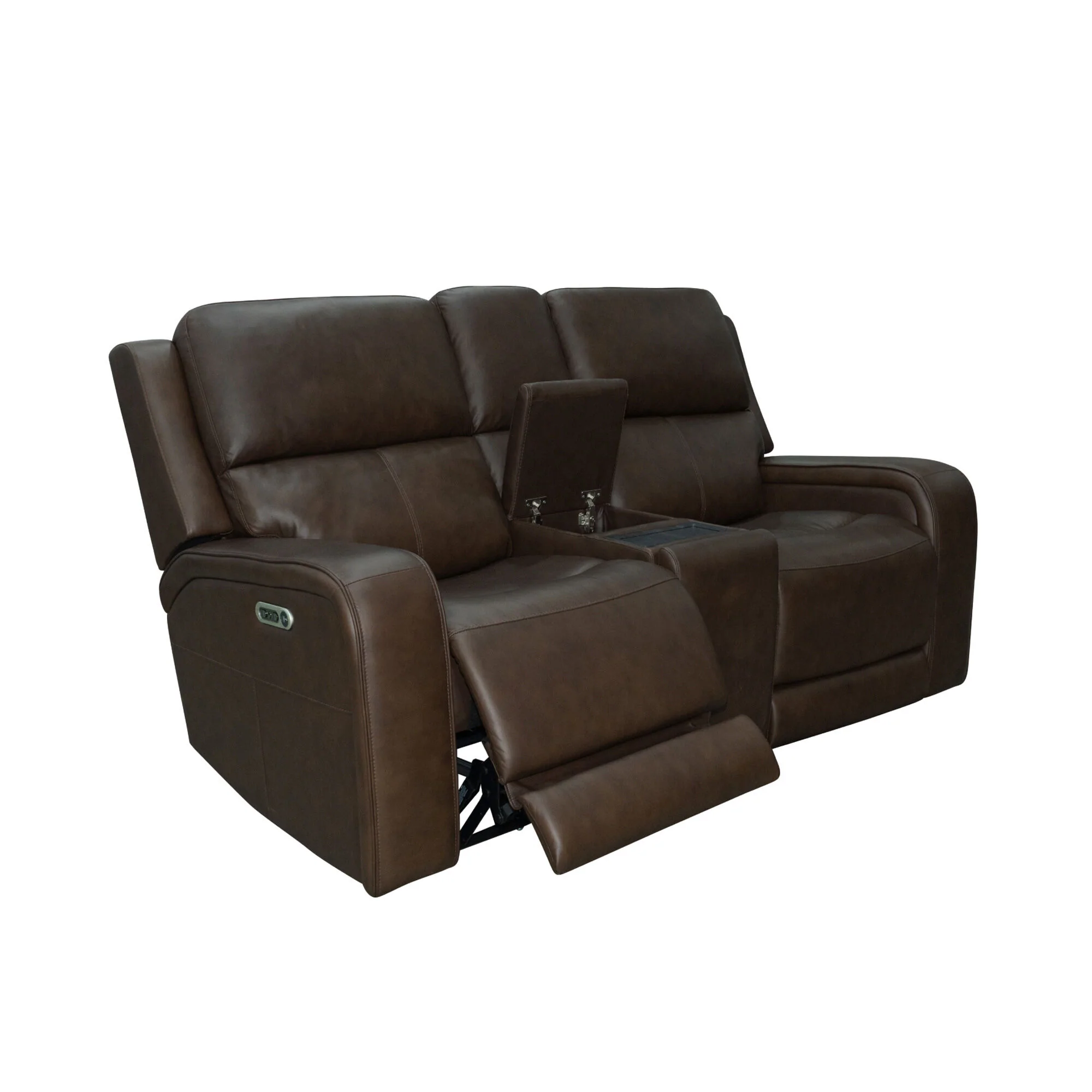 Hayley Power Reclining Console Loveseat with Power Headrests - Image 8
