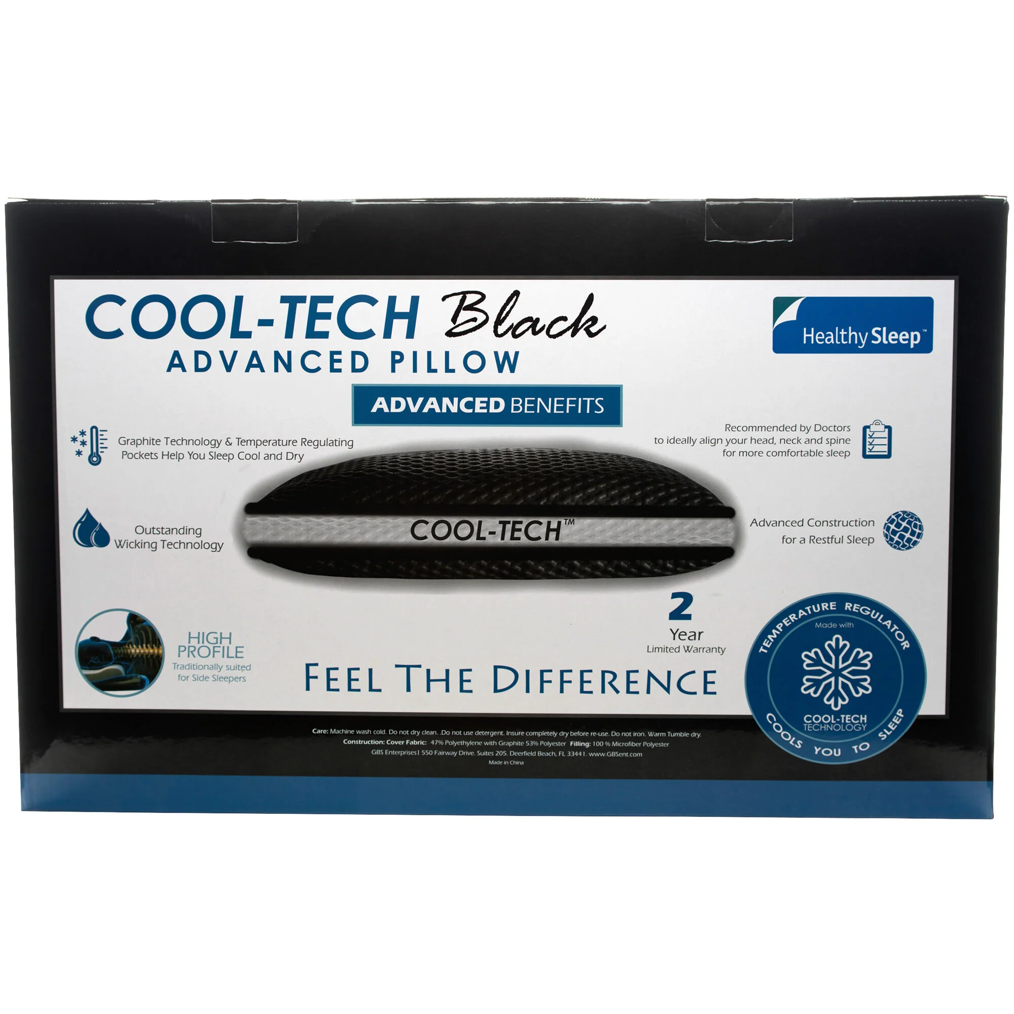 Healthy Sleep CoolTech High Profile Pillow - Image 13
