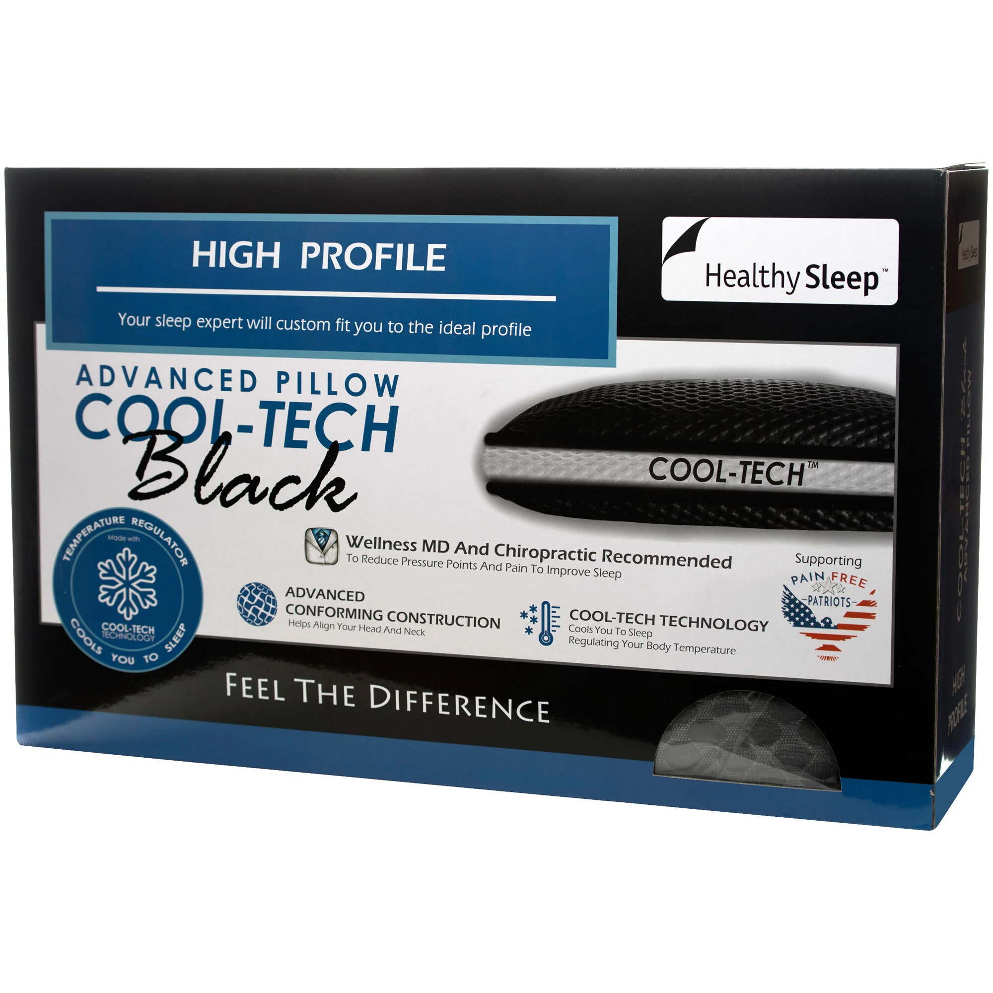 Healthy Sleep CoolTech High Profile Pillow - Image 2
