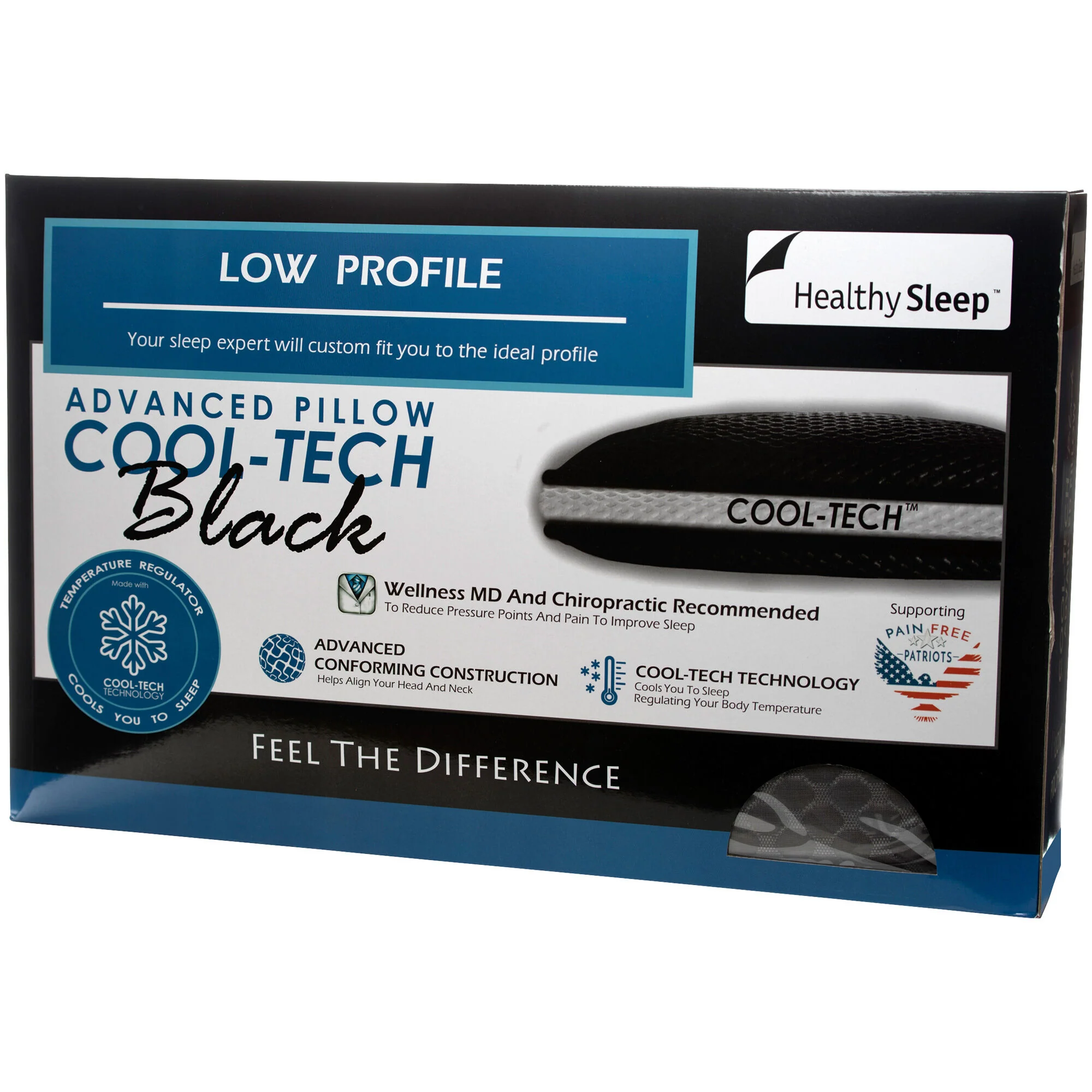 Healthy Sleep CoolTech Low Profile Pillow - Image 9