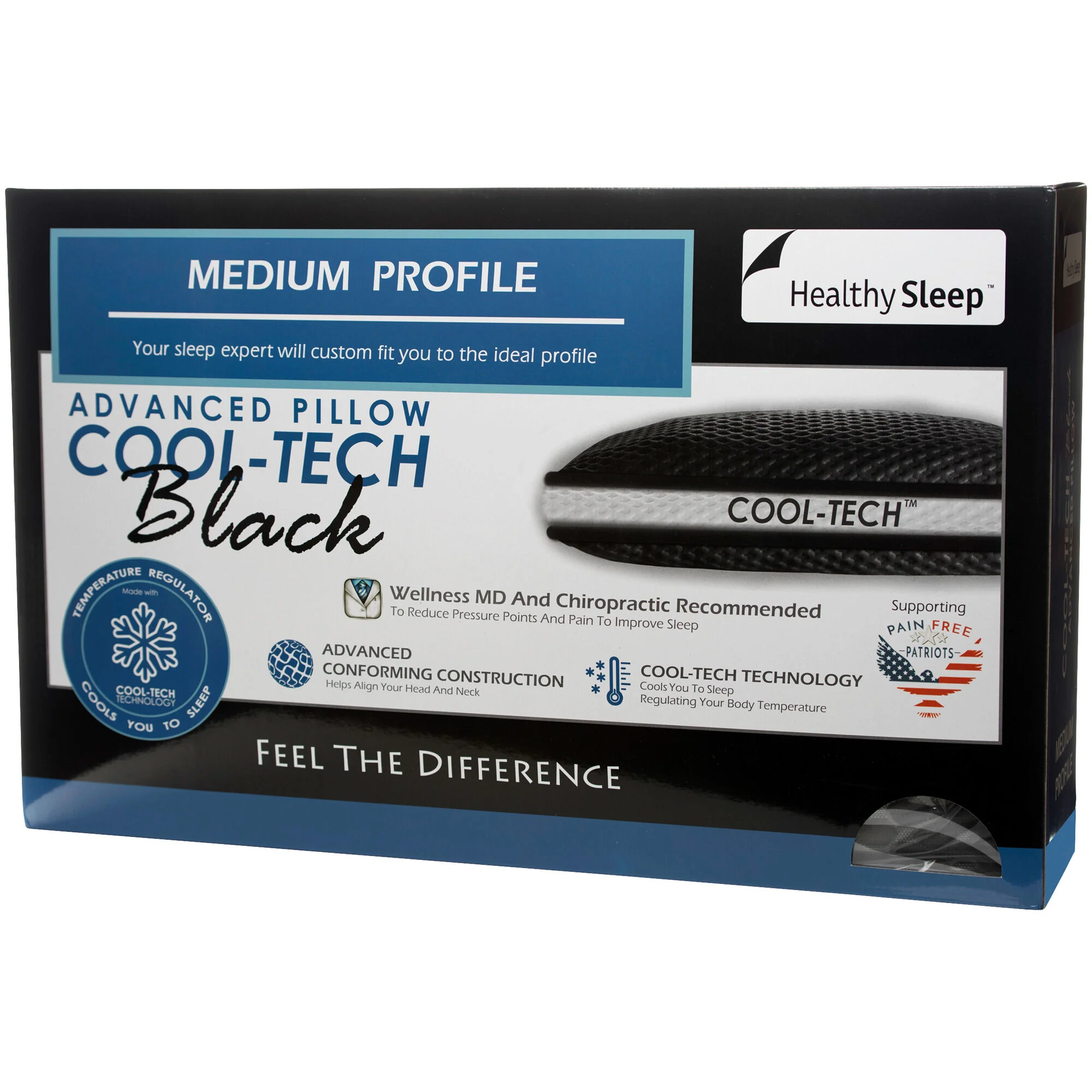 Healthy Sleep CoolTech Medium Profile Pillow - Image 9