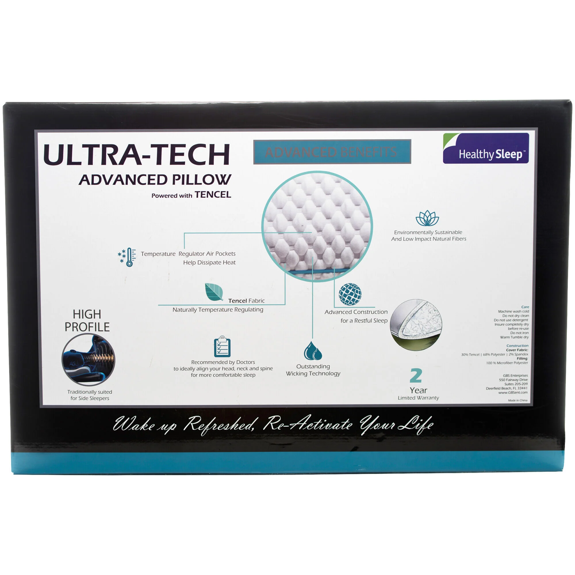 Healthy Sleep Ultra-Tech High Profile Pillow - Image 12
