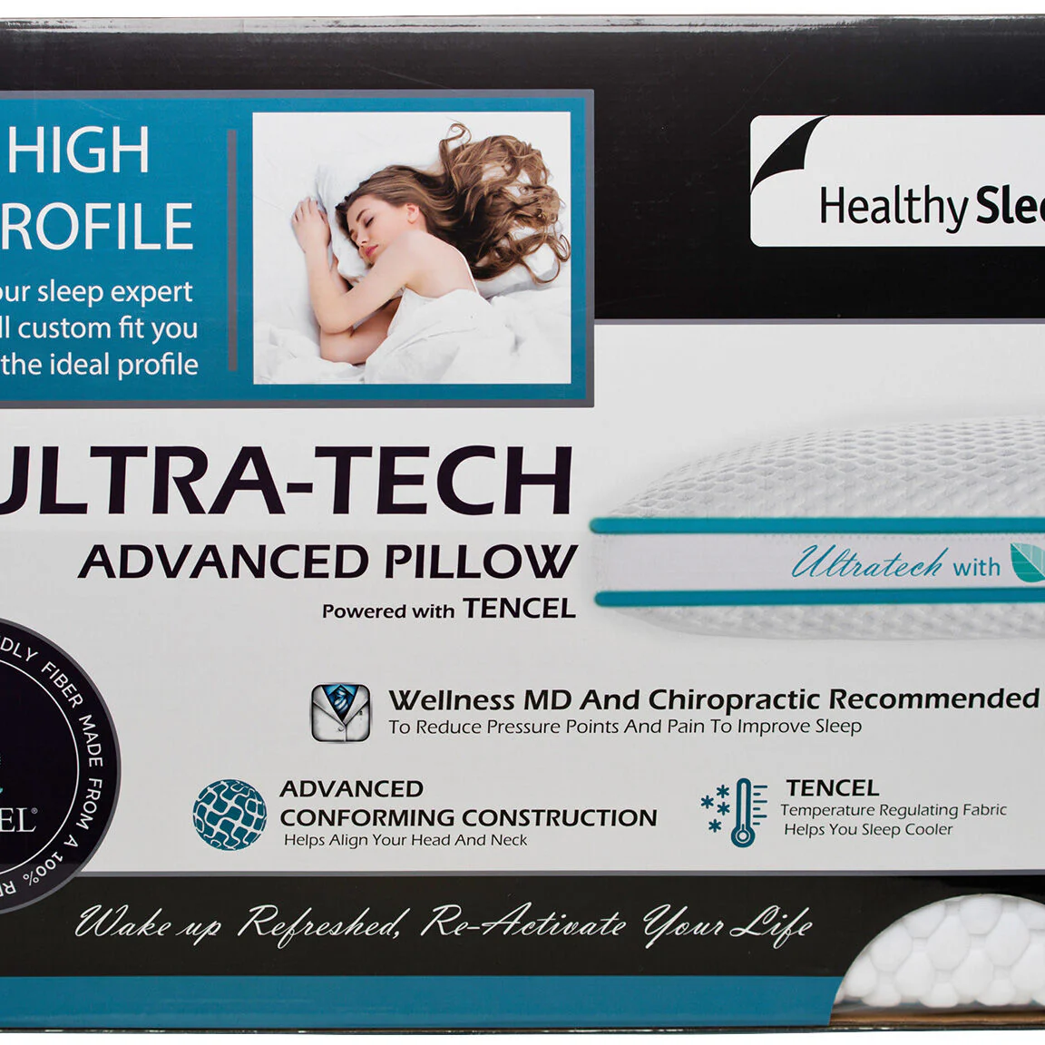 Healthy Sleep Ultra-Tech High Profile Pillow - Image 14