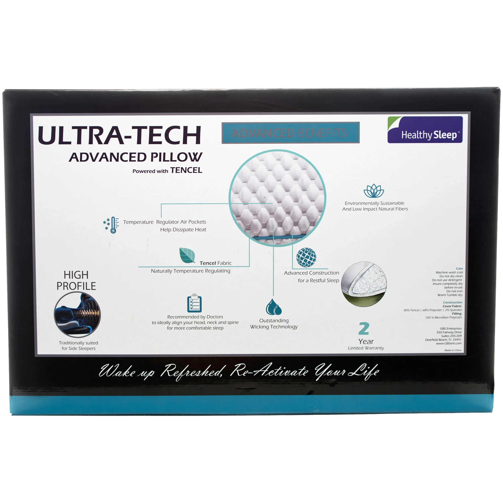 Healthy Sleep Ultra-Tech High Profile Pillow - Image 5