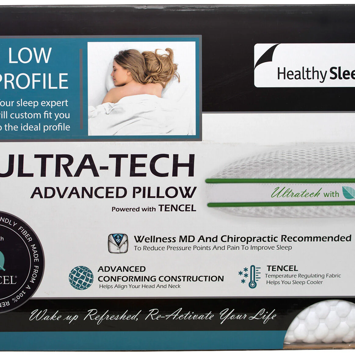 Healthy Sleep Ultra-Tech Low Profile Pillow - Image 14