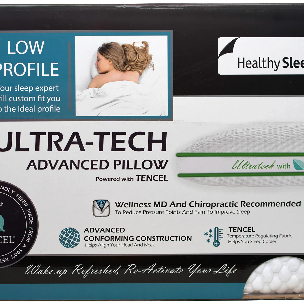 Healthy Sleep Ultra-Tech Low Profile Pillow - Image 7