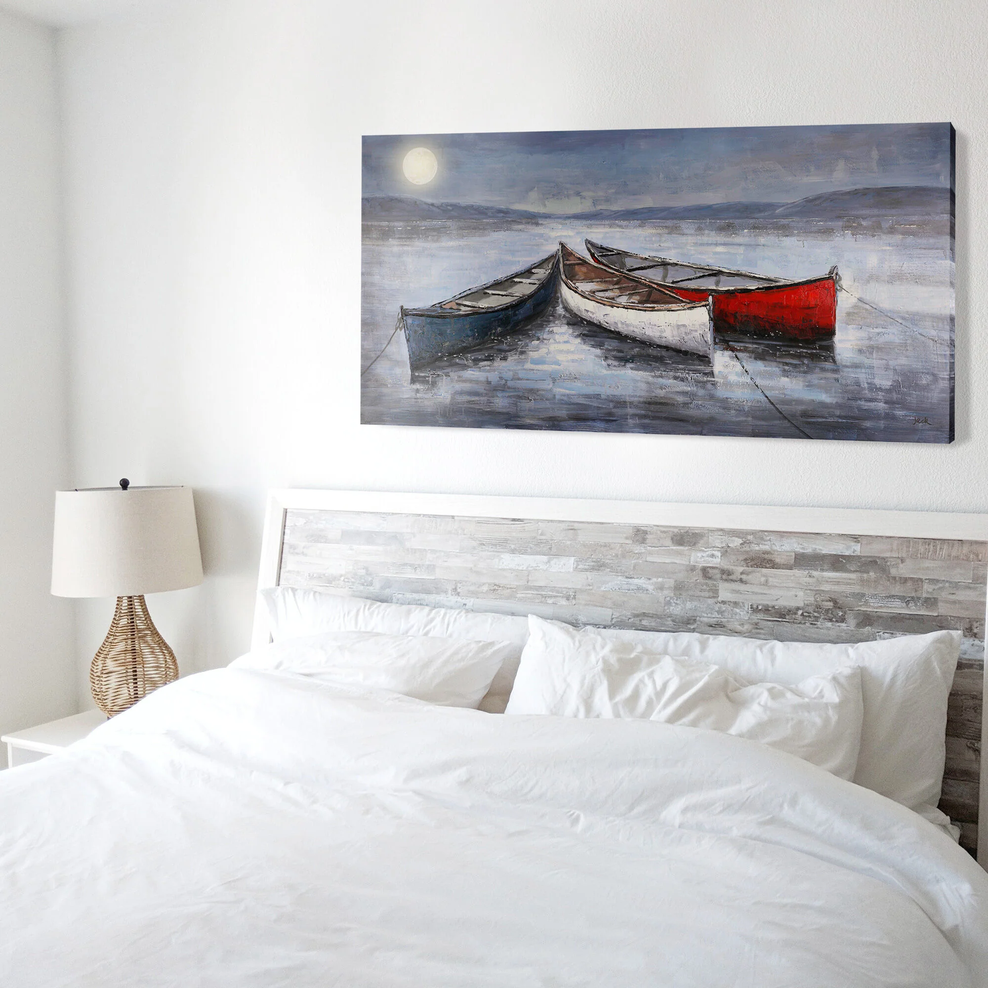 Heartland Home Boats at Dawn Wall Art - Image 2