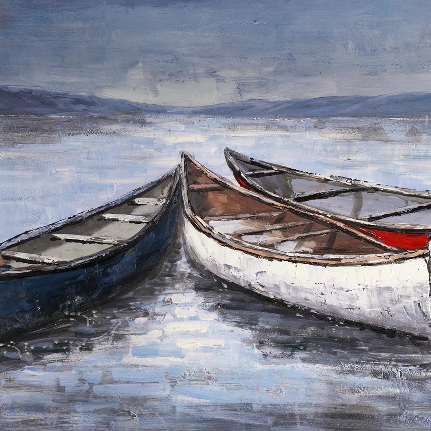 Heartland Home Boats at Dawn Wall Art - Image 3