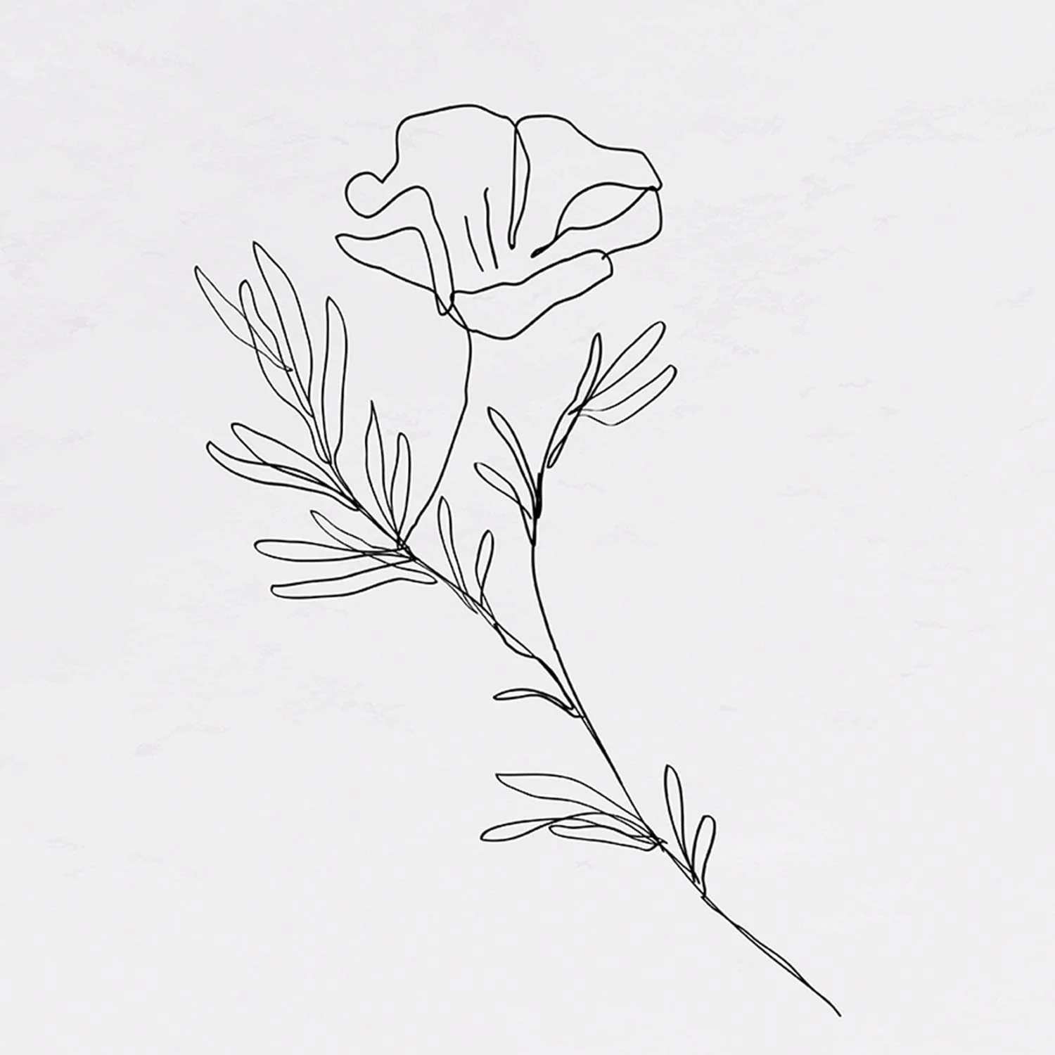 Ink Flowers Wall Art - Image 2