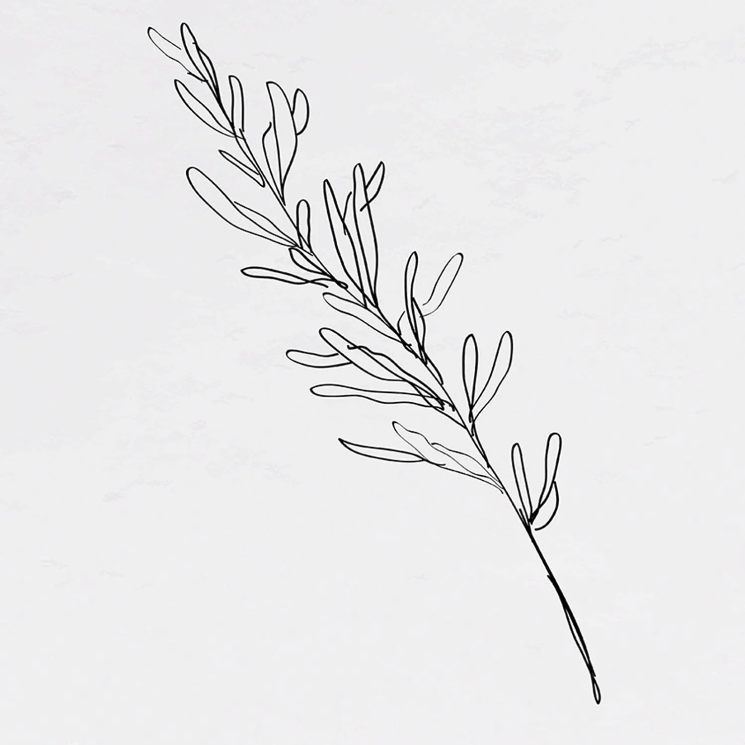 Ink Leaf III Wall Art - Image 2