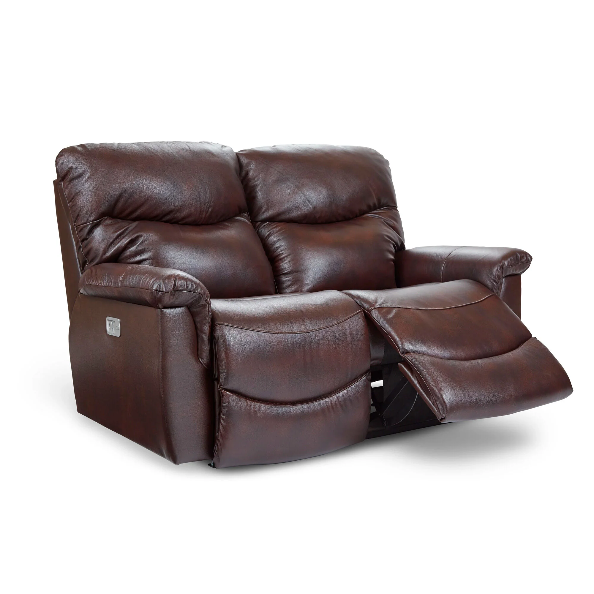 James Leather Power Plus Reclining Loveseat - Image 3