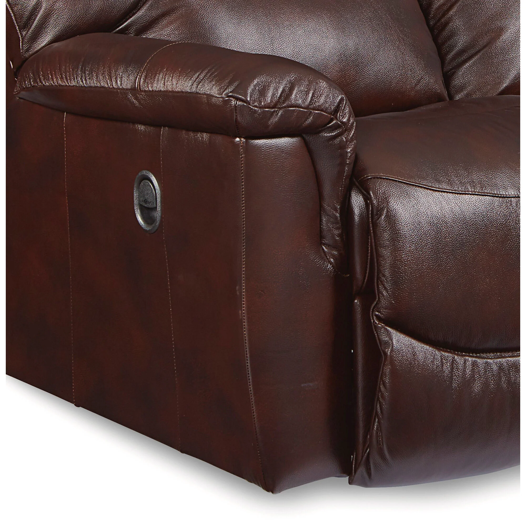James Leather Reclining Loveseat - Image 2