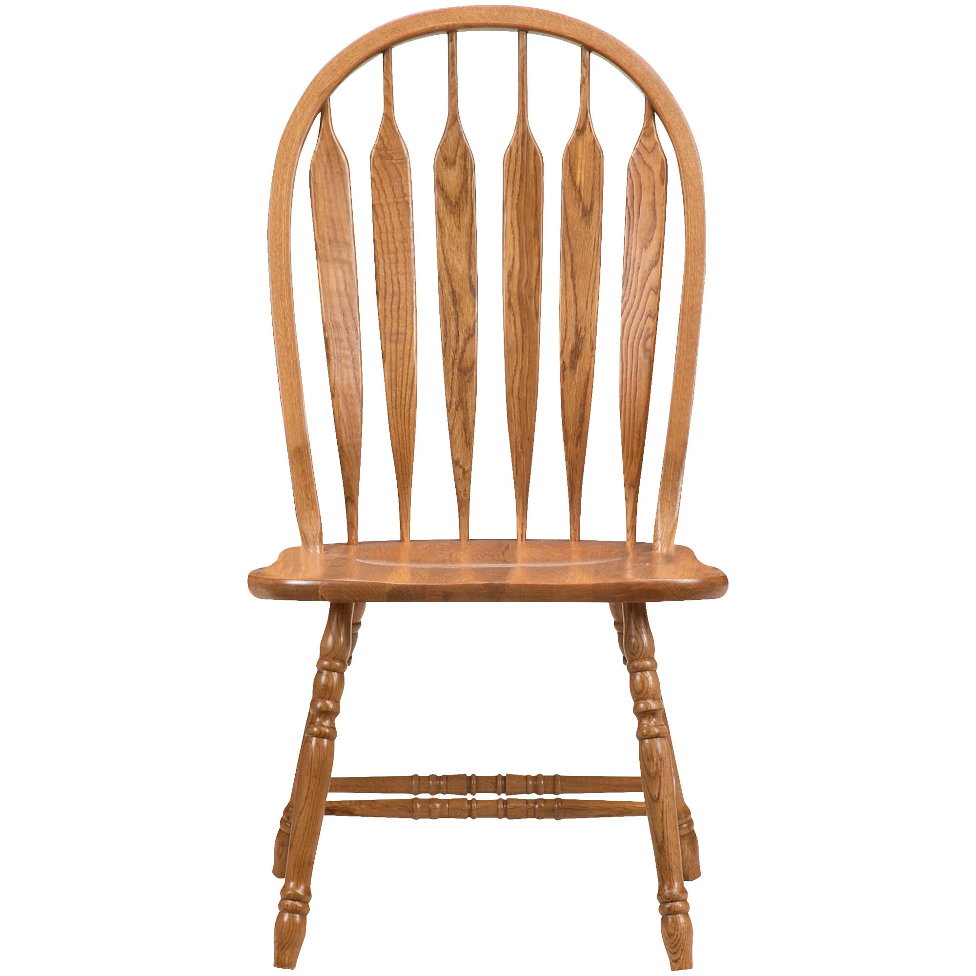 Jefferson Oak Curved Arrow Side Chair - Image 3