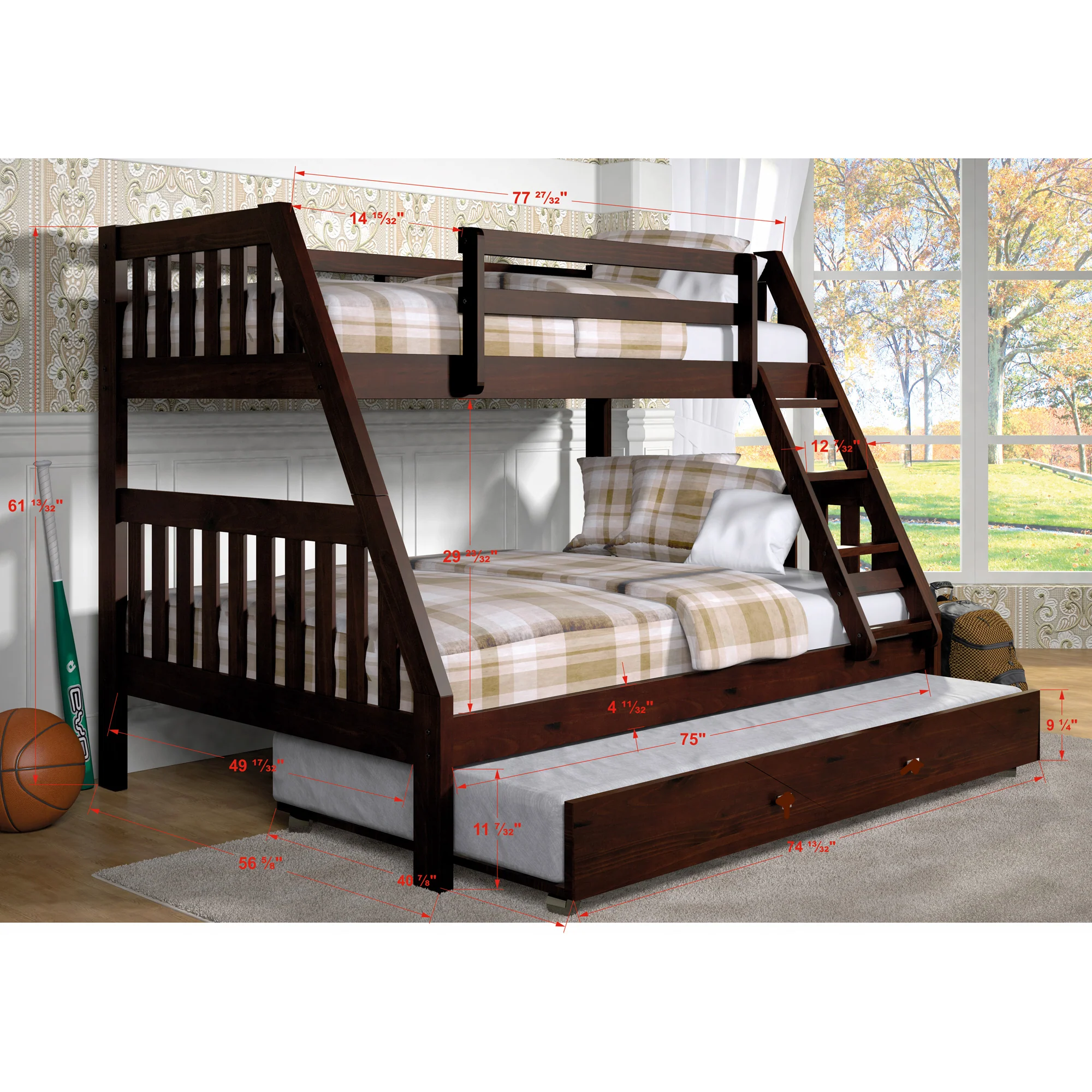 Jordan Bunk Bed With Trundle - Image 24