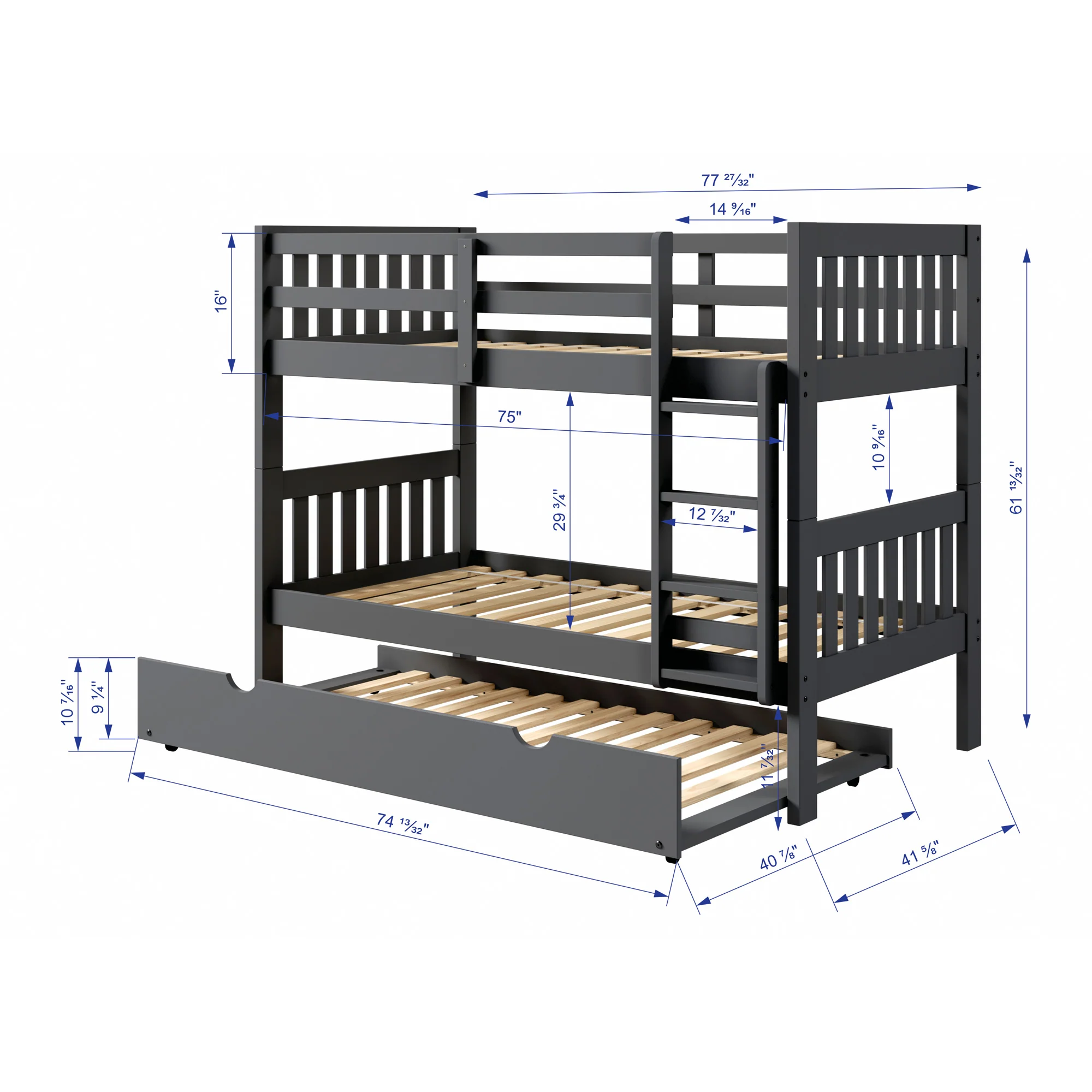 Jordan Bunk Bed With Trundle - Image 3