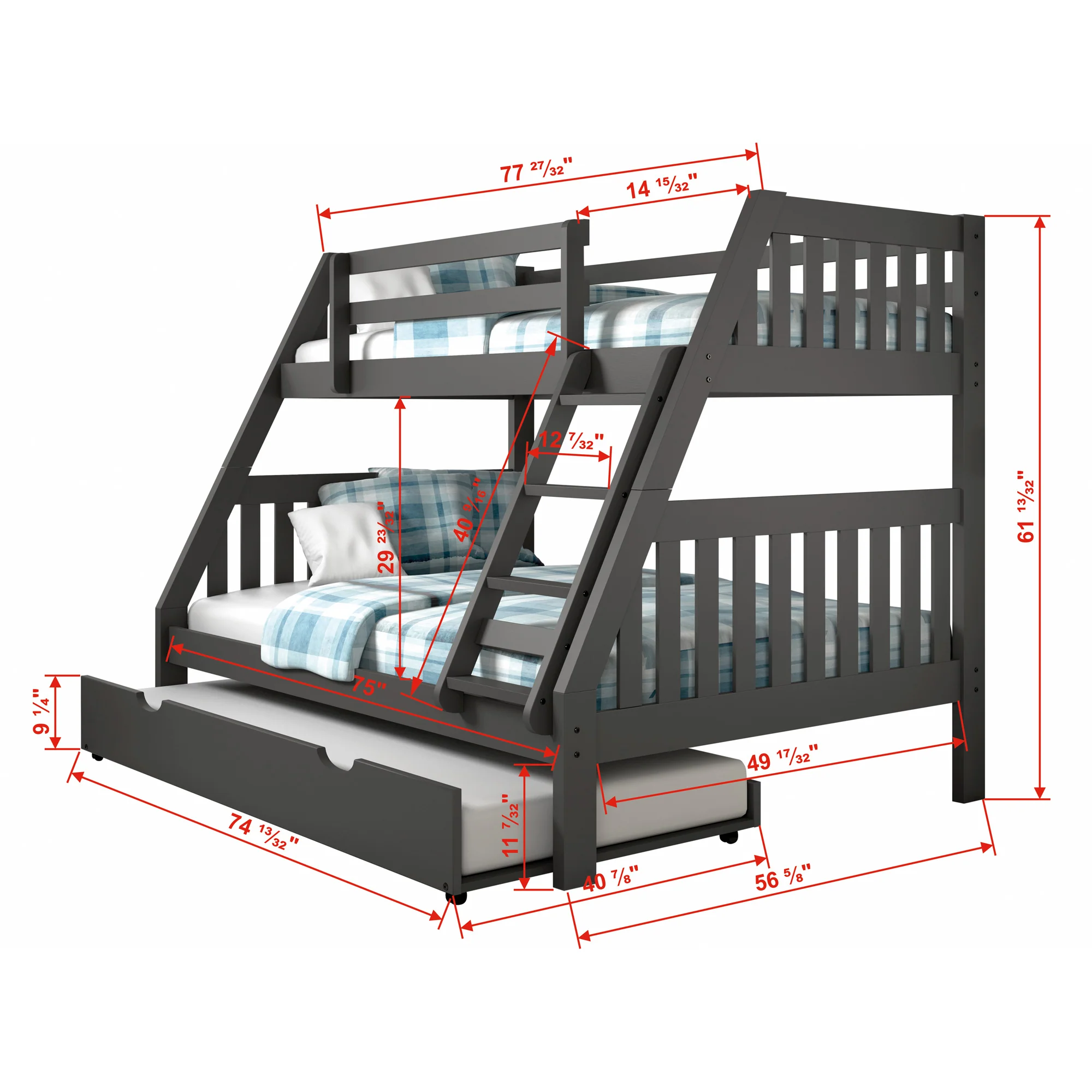 Jordan Bunk Bed With Trundle - Image 7