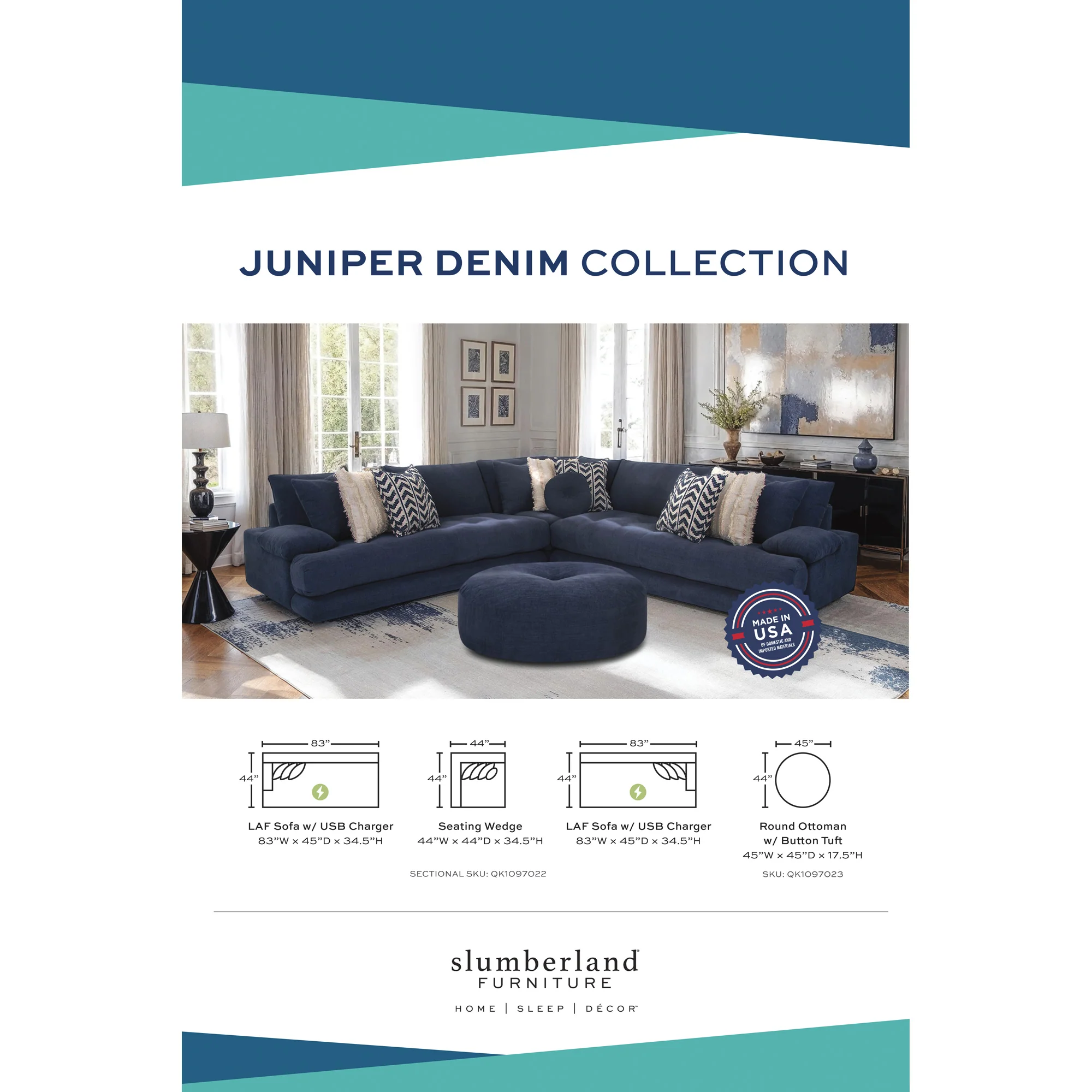 Juniper 3 Piece Sectional - Image 11