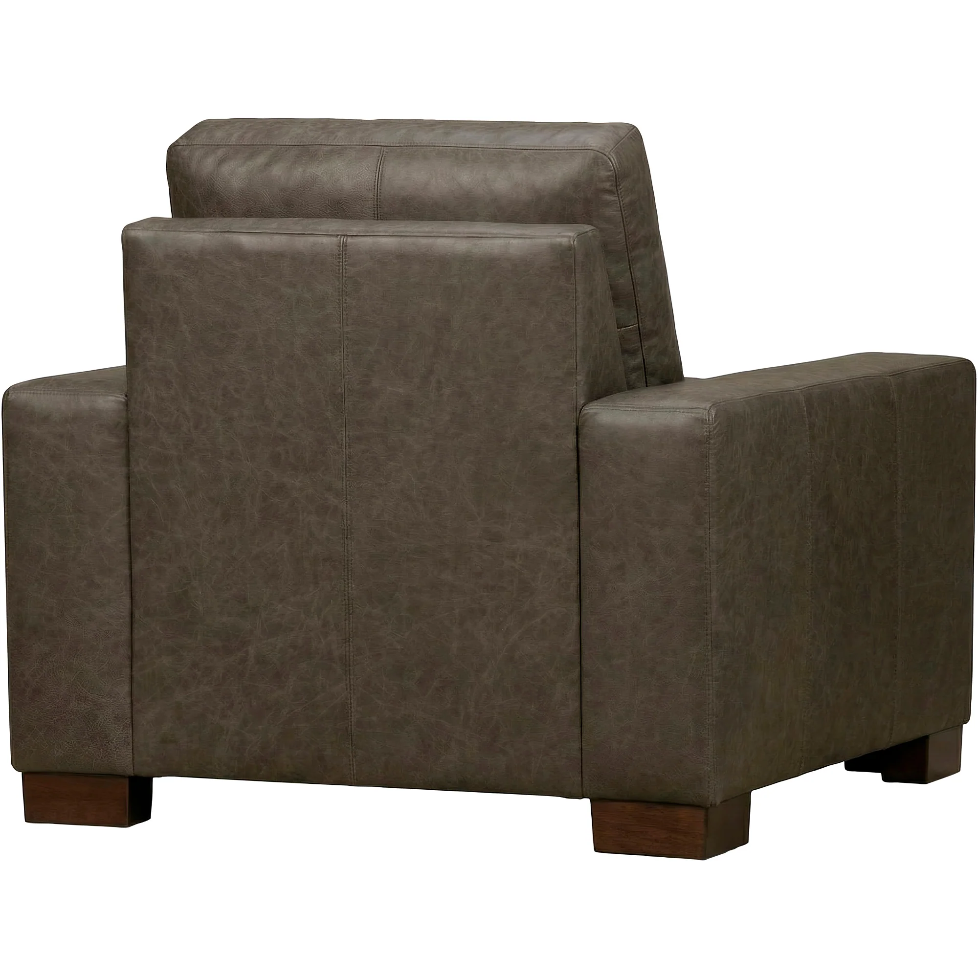Juno Feather Blend Leather Chair - Image 4