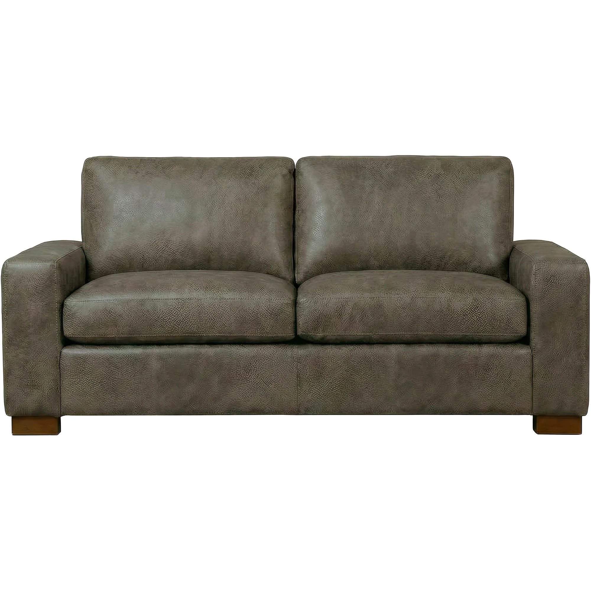 Juno Feather Blend Leather Loveseat