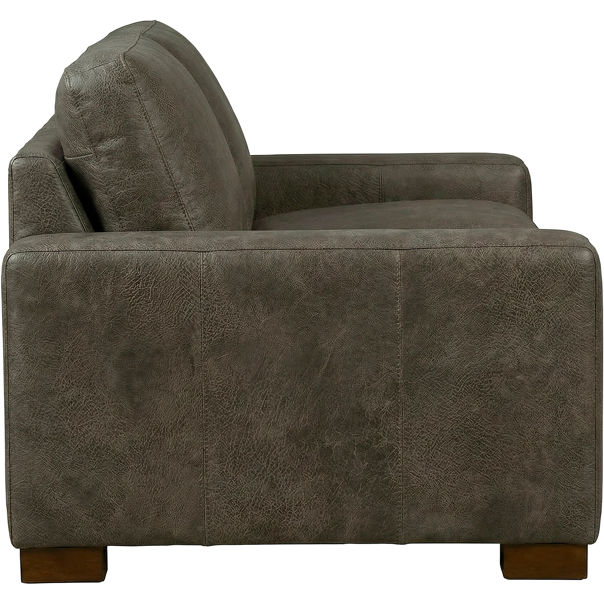 Juno Feather Blend Leather Loveseat - Image 5