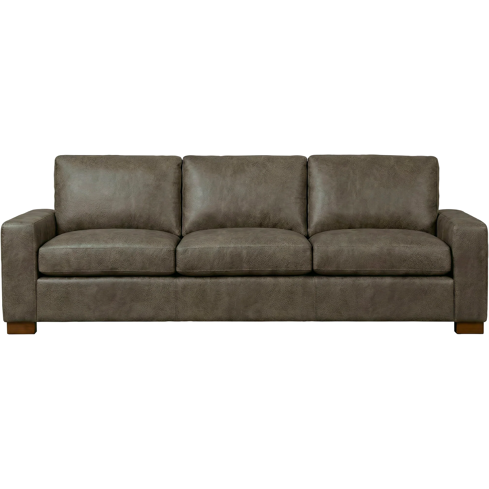 Juno Feather Blend Leather Oversized Sofa