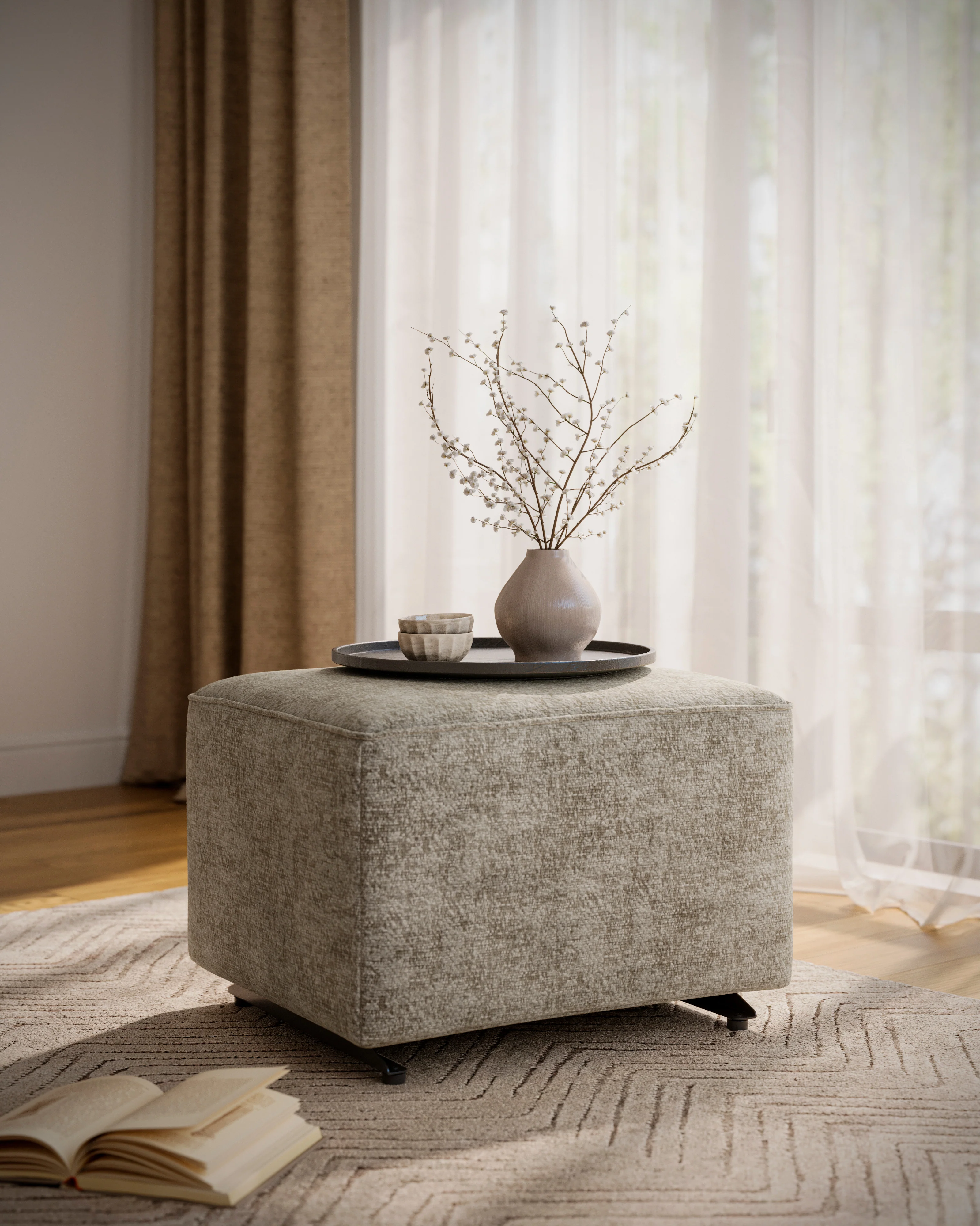 Kacey Glider Ottoman - Image 4