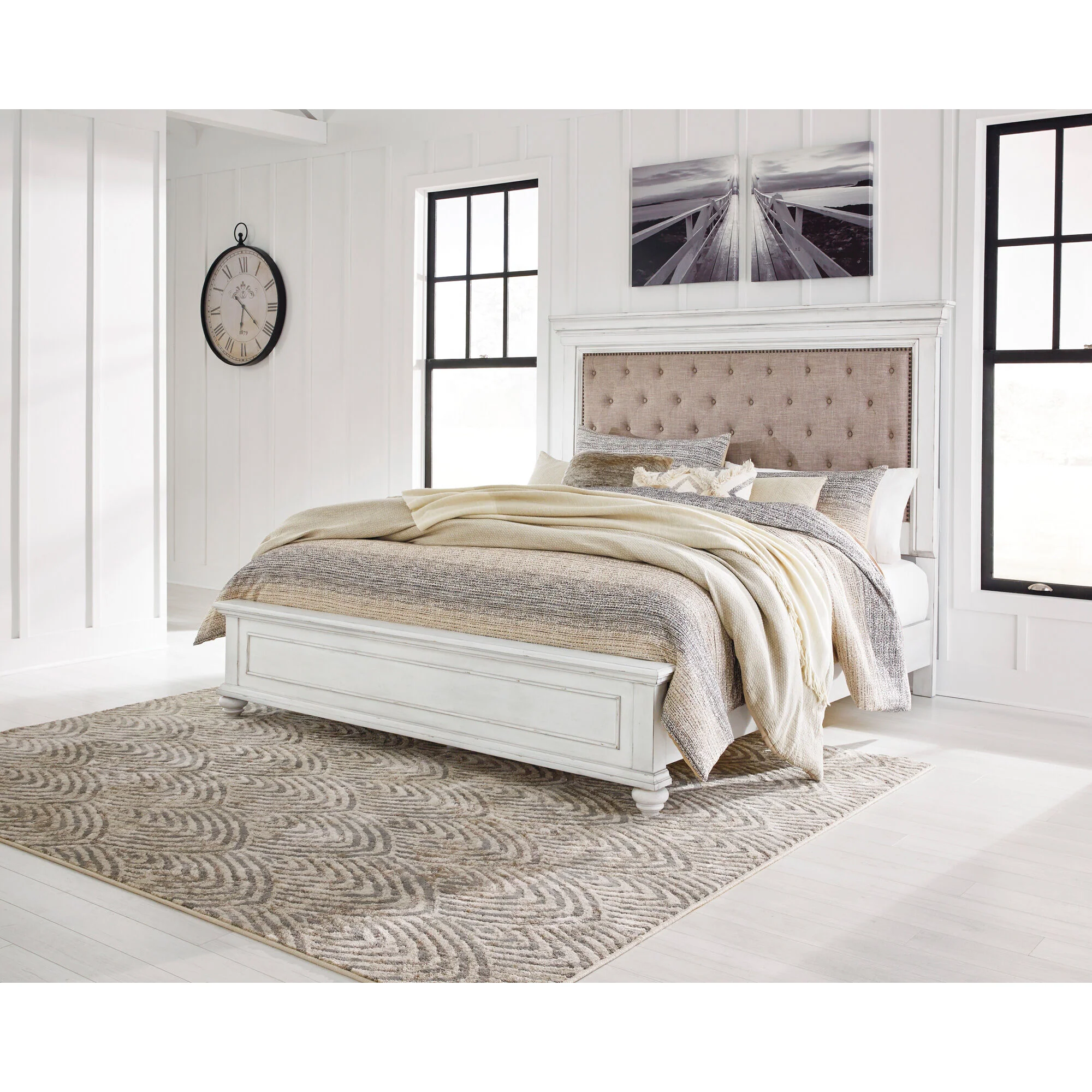Kanwyn Upholstered Panel Bed - Image 6
