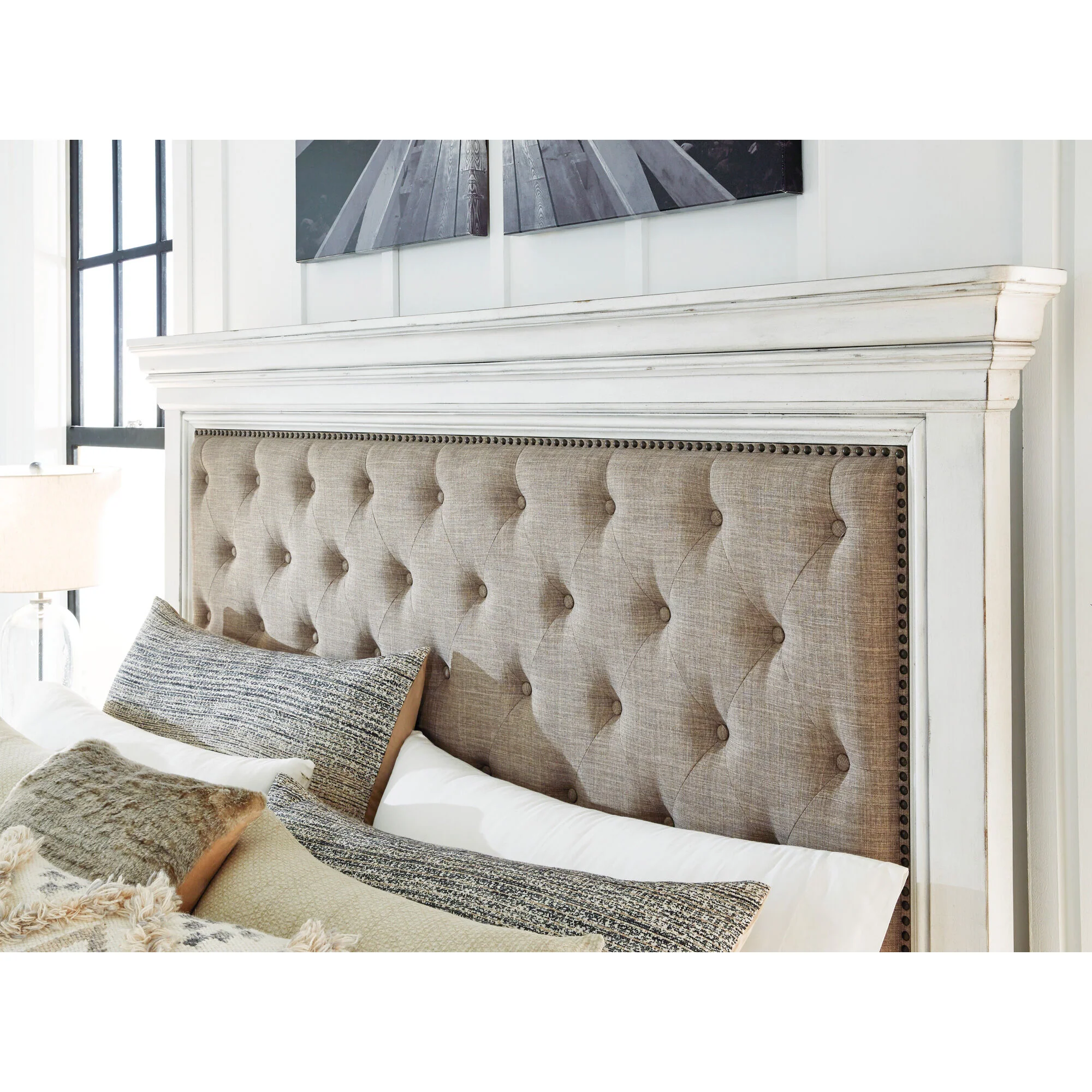 Kanwyn Upholstered Panel Bed - Image 9