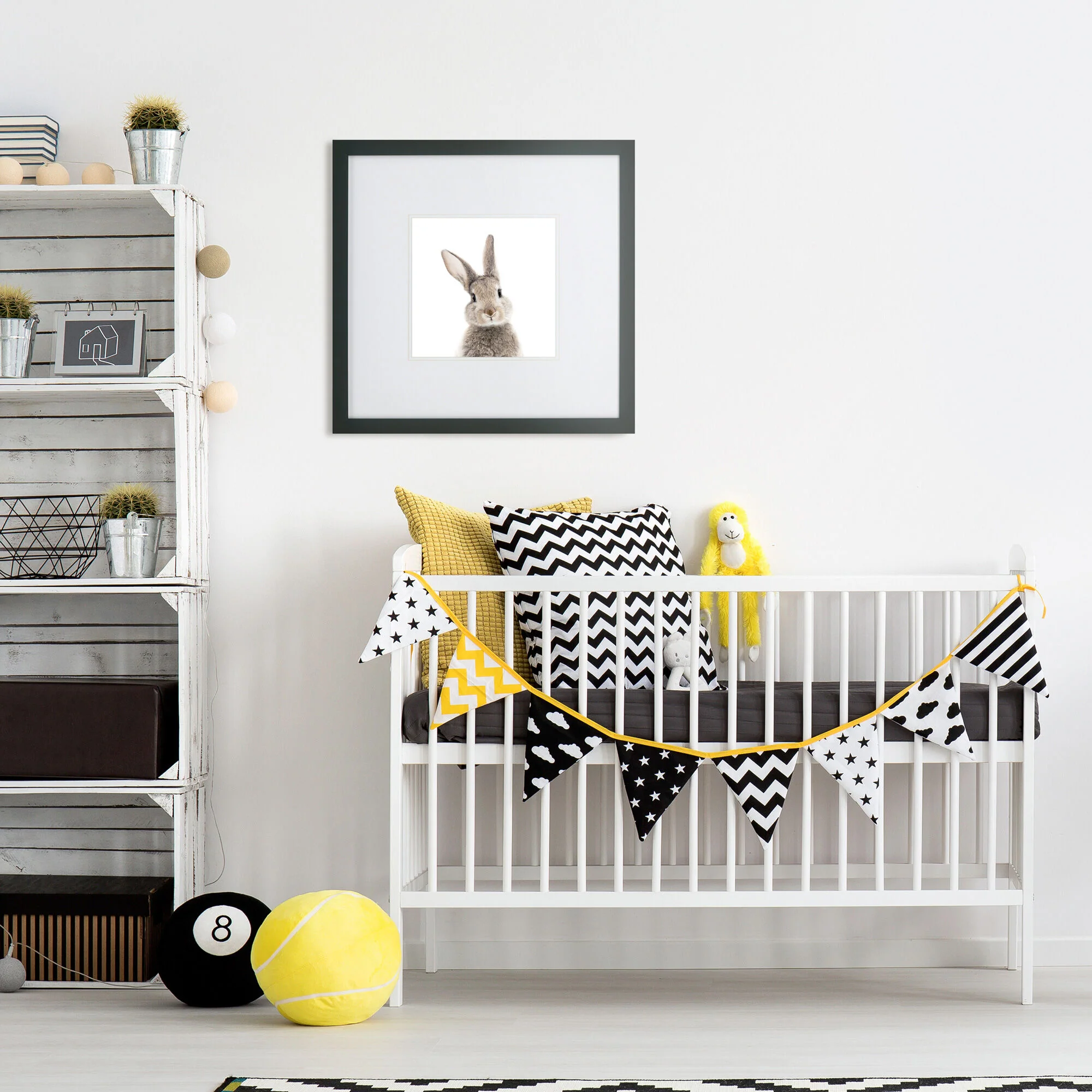 Kids Rabbit Face Wall Art - Image 3