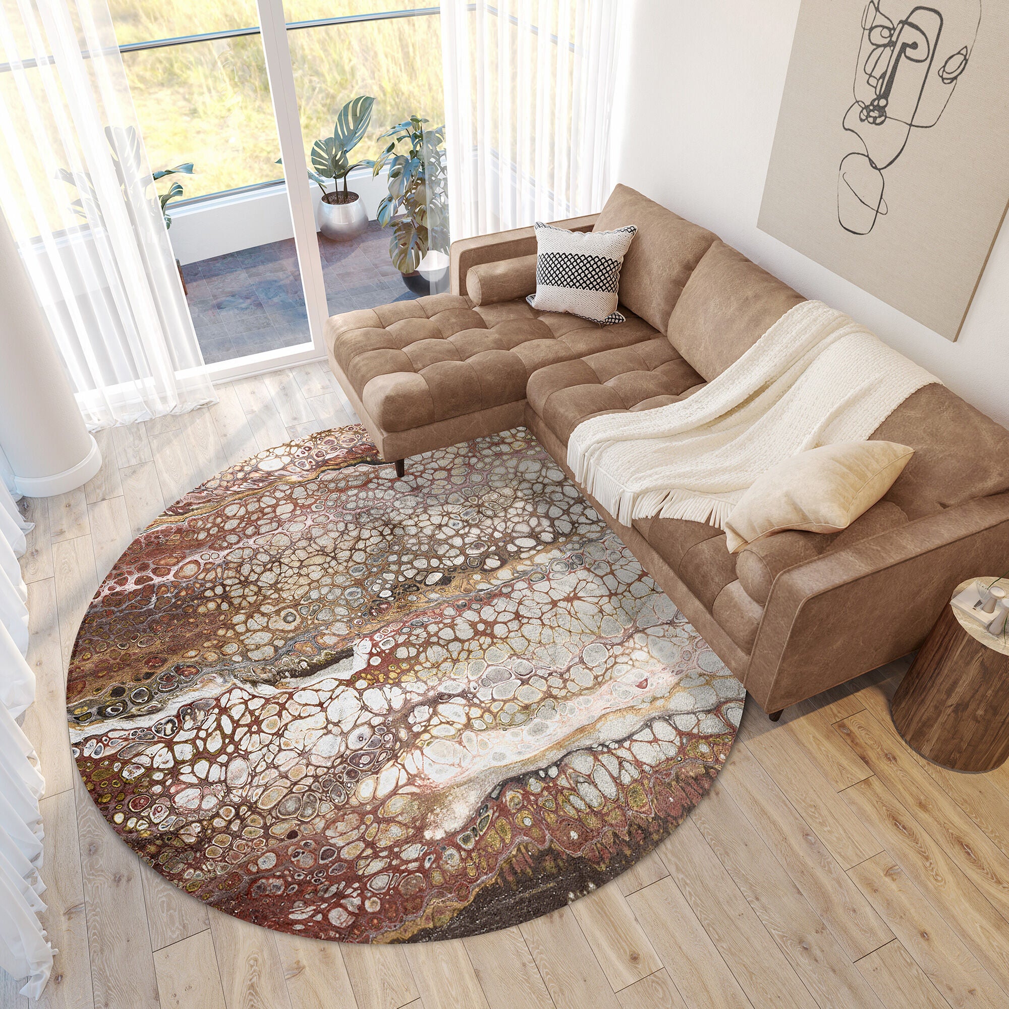 Kikiamo 8 Foot Round Rug - Image 11
