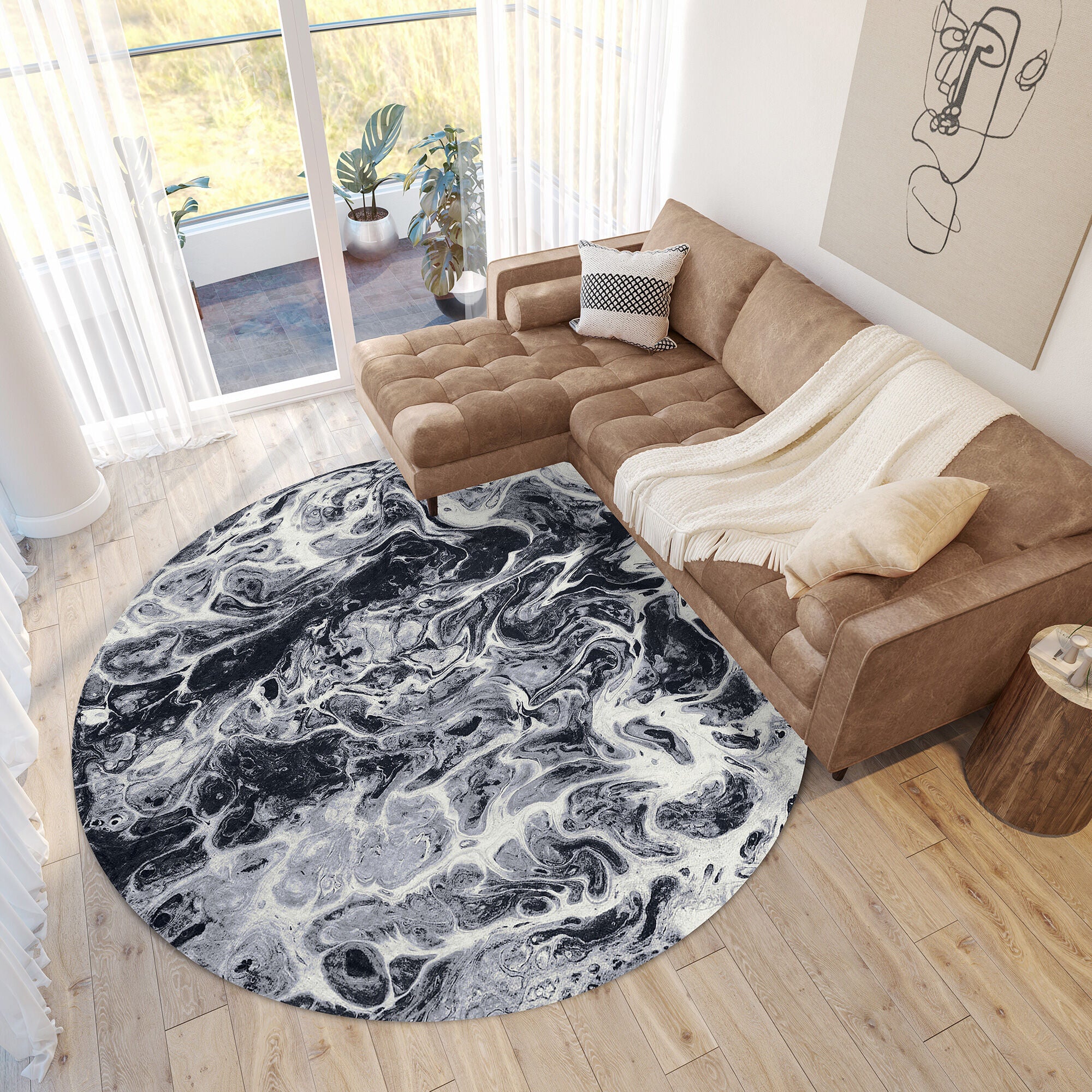 Kikiamo 8 Foot Round Rug - Image 8
